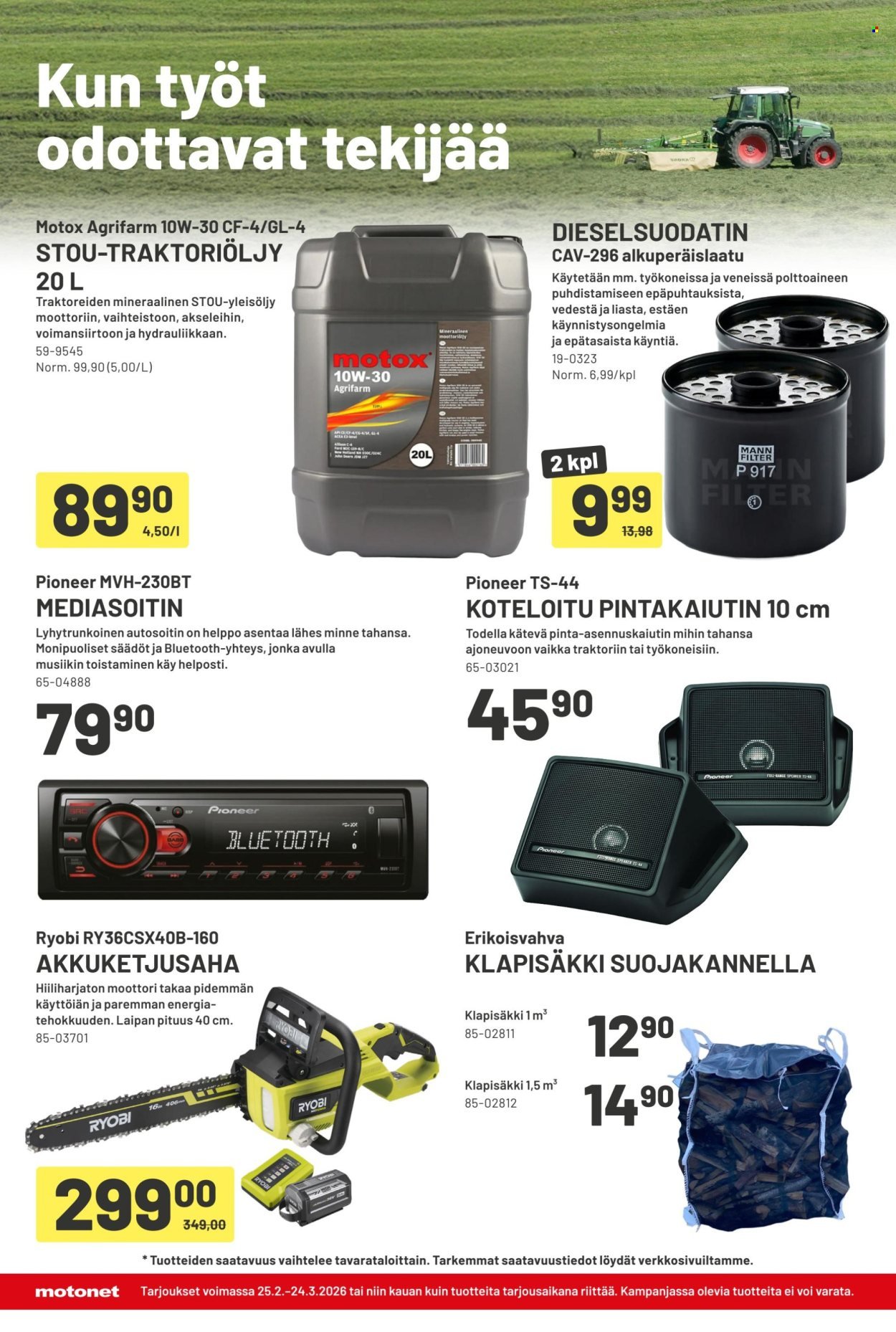 MOTONET tarjoukset - Tekeminen kuuluu asiaan