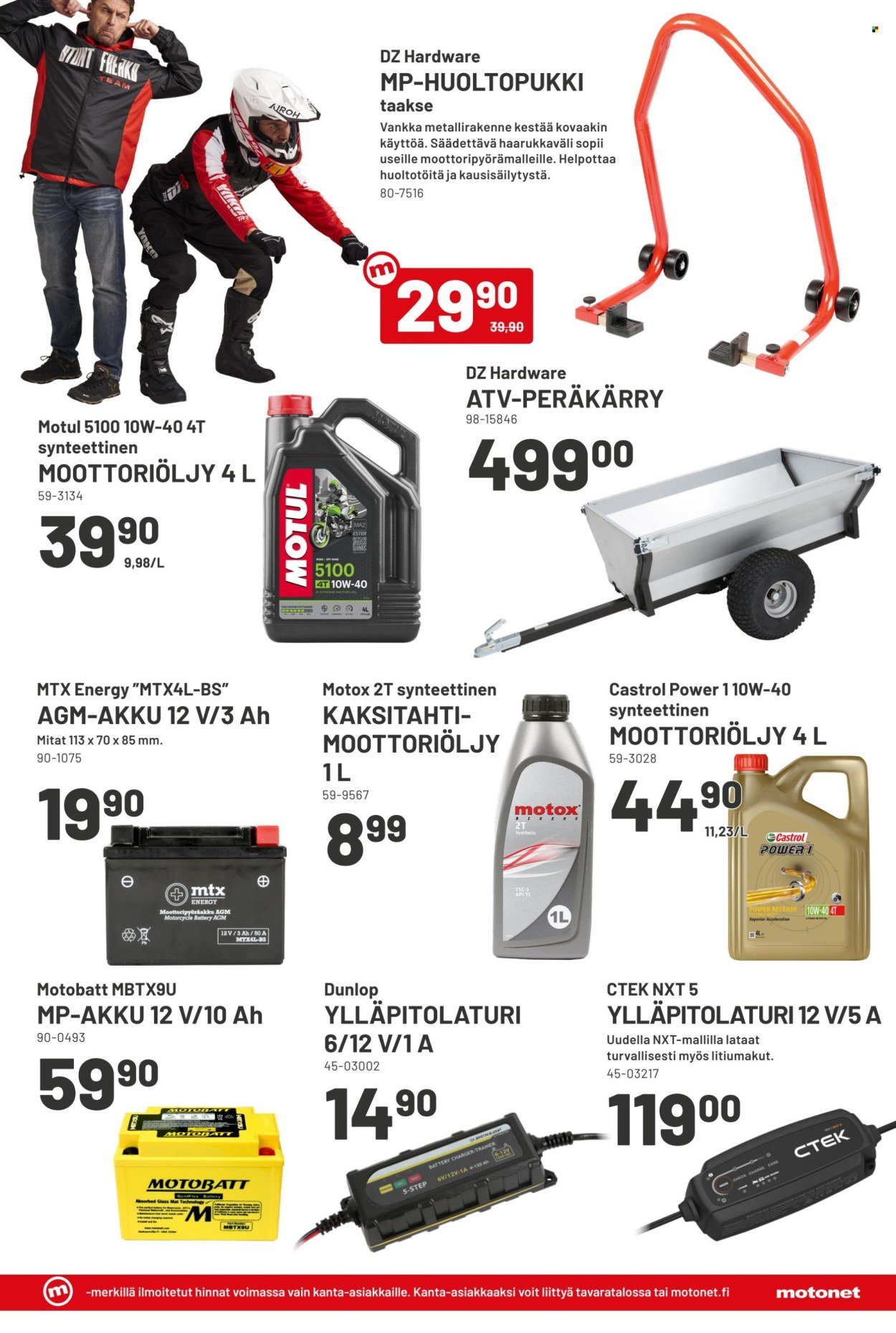 MOTONET tarjoukset - Tekeminen kuuluu asiaan