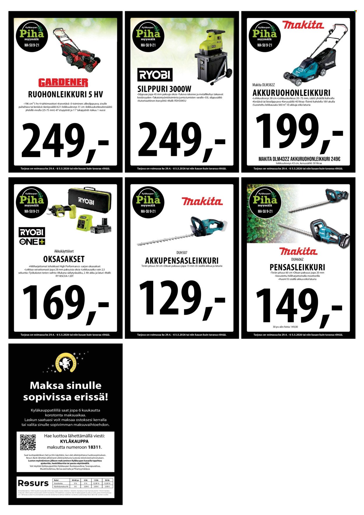 TUURI tarjoukset - Alkaen KE 29.4.2026