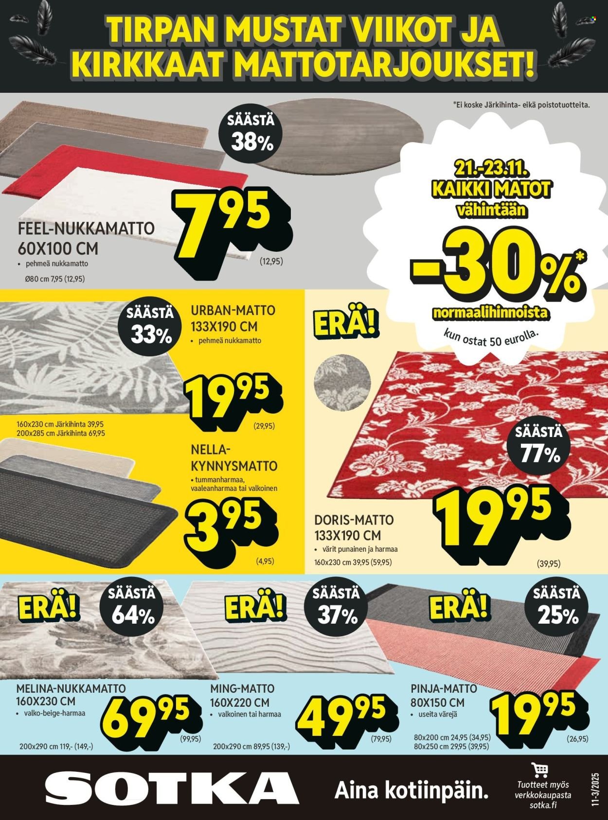 SOTKA tarjoukset - Black Friday