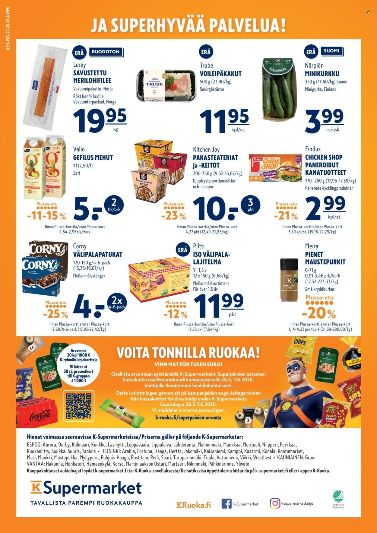 K-SUPERMARKET tarjoukset - Syötävän hyviä tarjouksia ja etuja