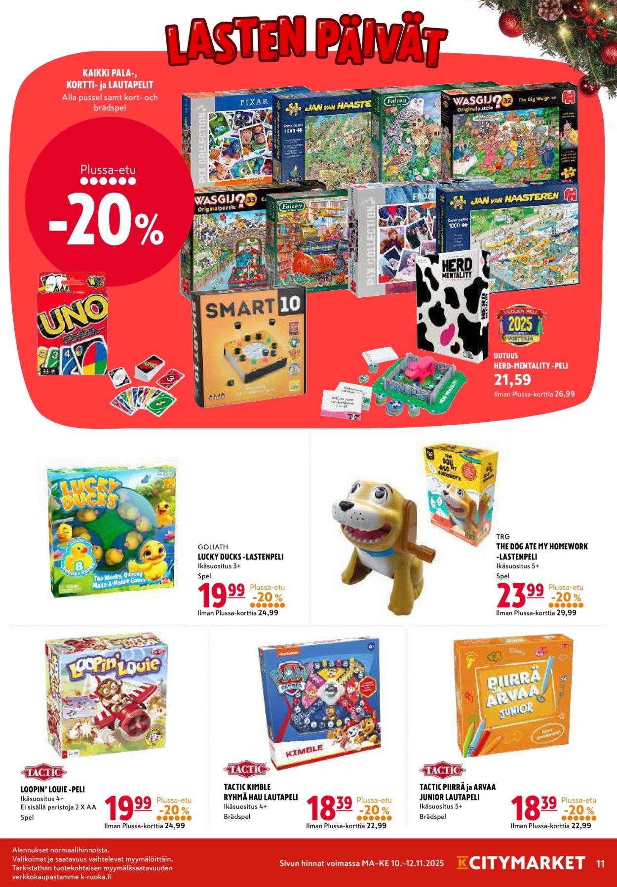 K-CITYMARKET tarjoukset - Alkaen MA 10.11.2025 (2025-11-10 - 2025-11-12)