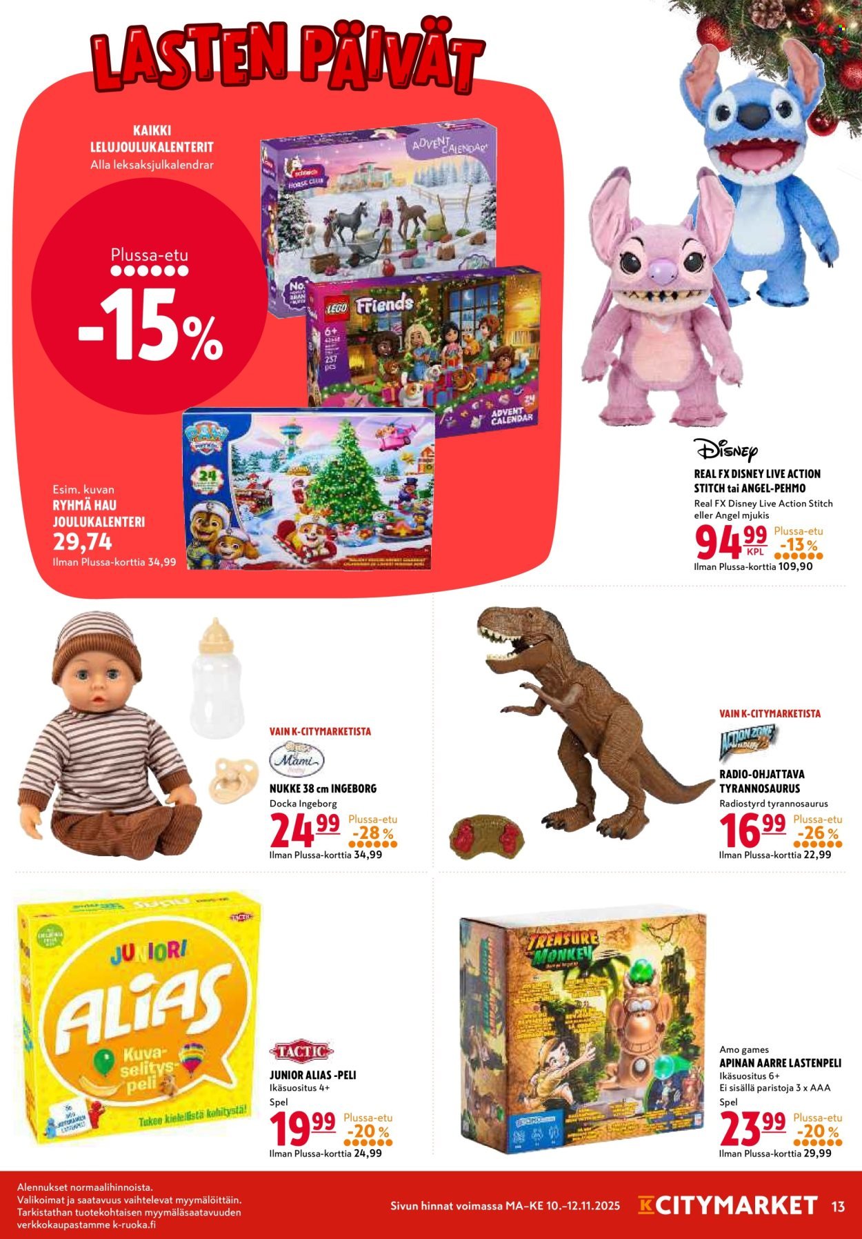 K-CITYMARKET tarjoukset - Alkaen MA 10.11.2025 (2025-11-10 - 2025-11-12)