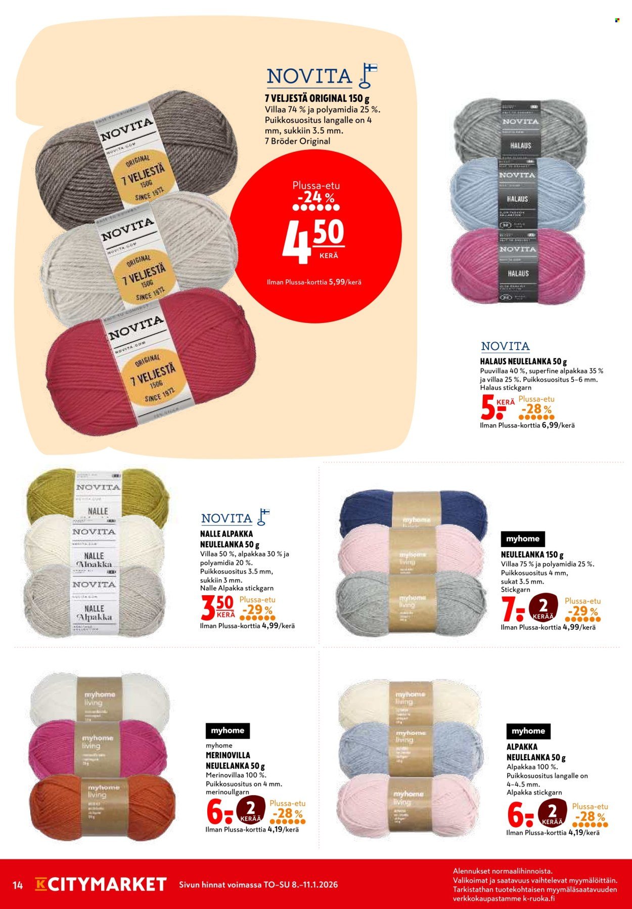 K-CITYMARKET tarjoukset - Alkaen TO 8.1.2026