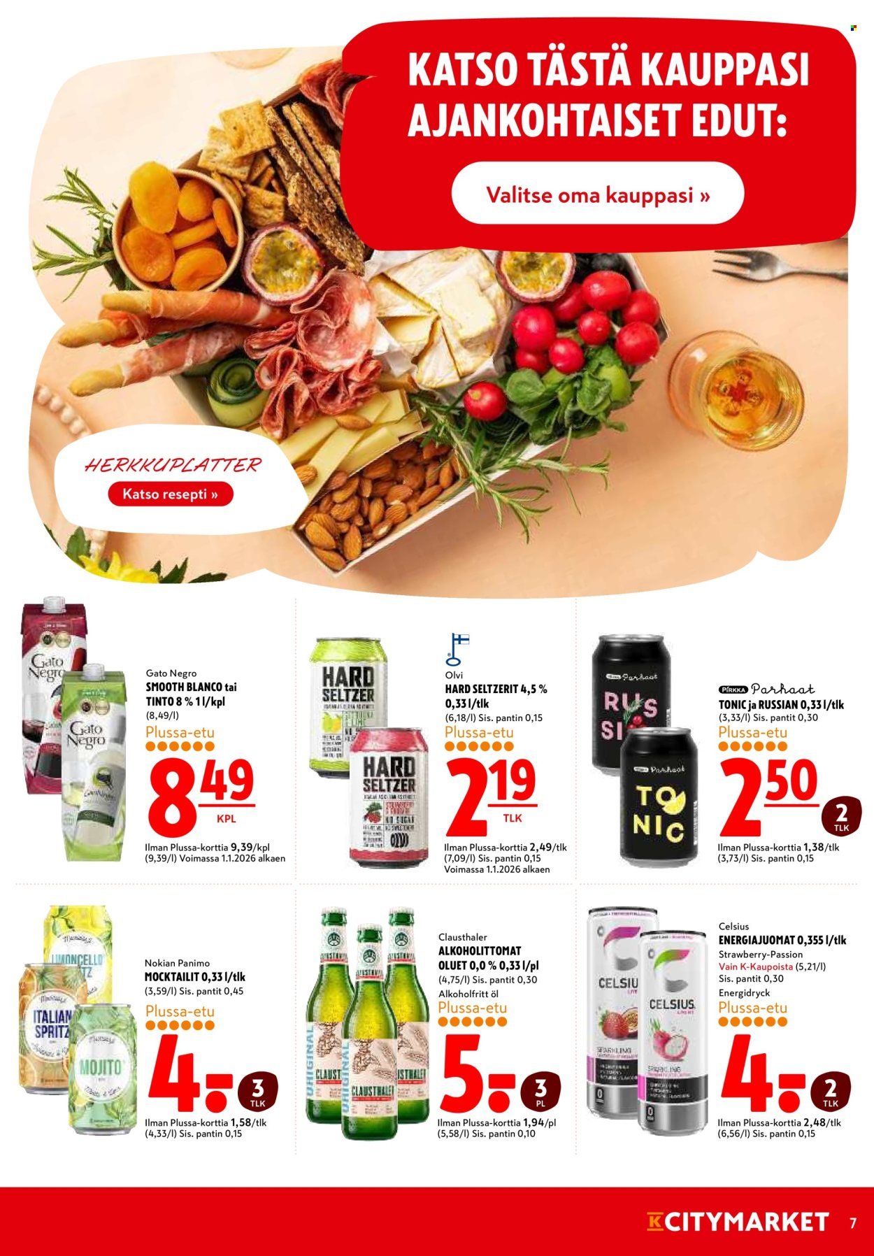K-CITYMARKET tarjoukset - Alkaen TO 8.1.2026