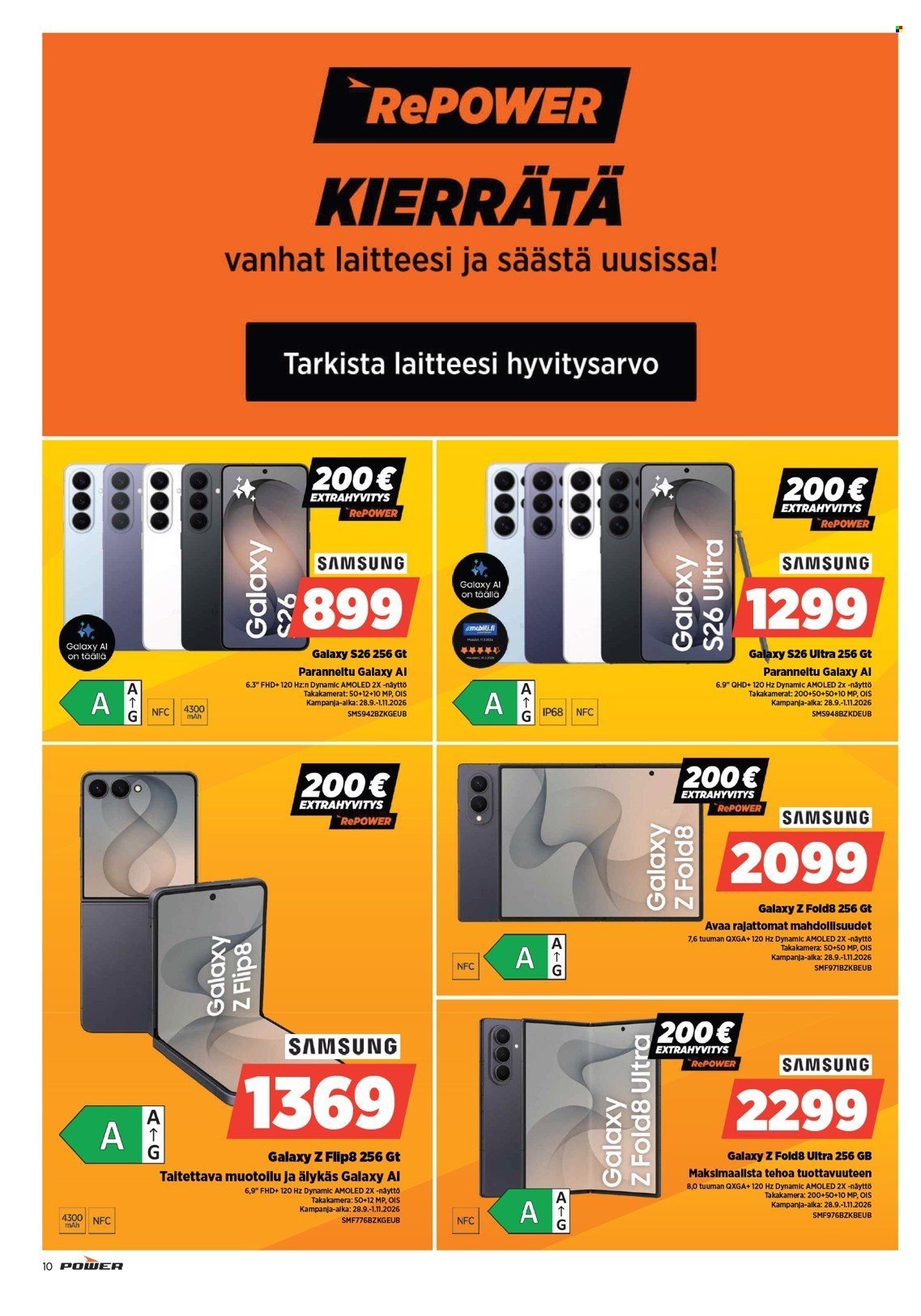 POWER tarjoukset - Lokakuu 2026