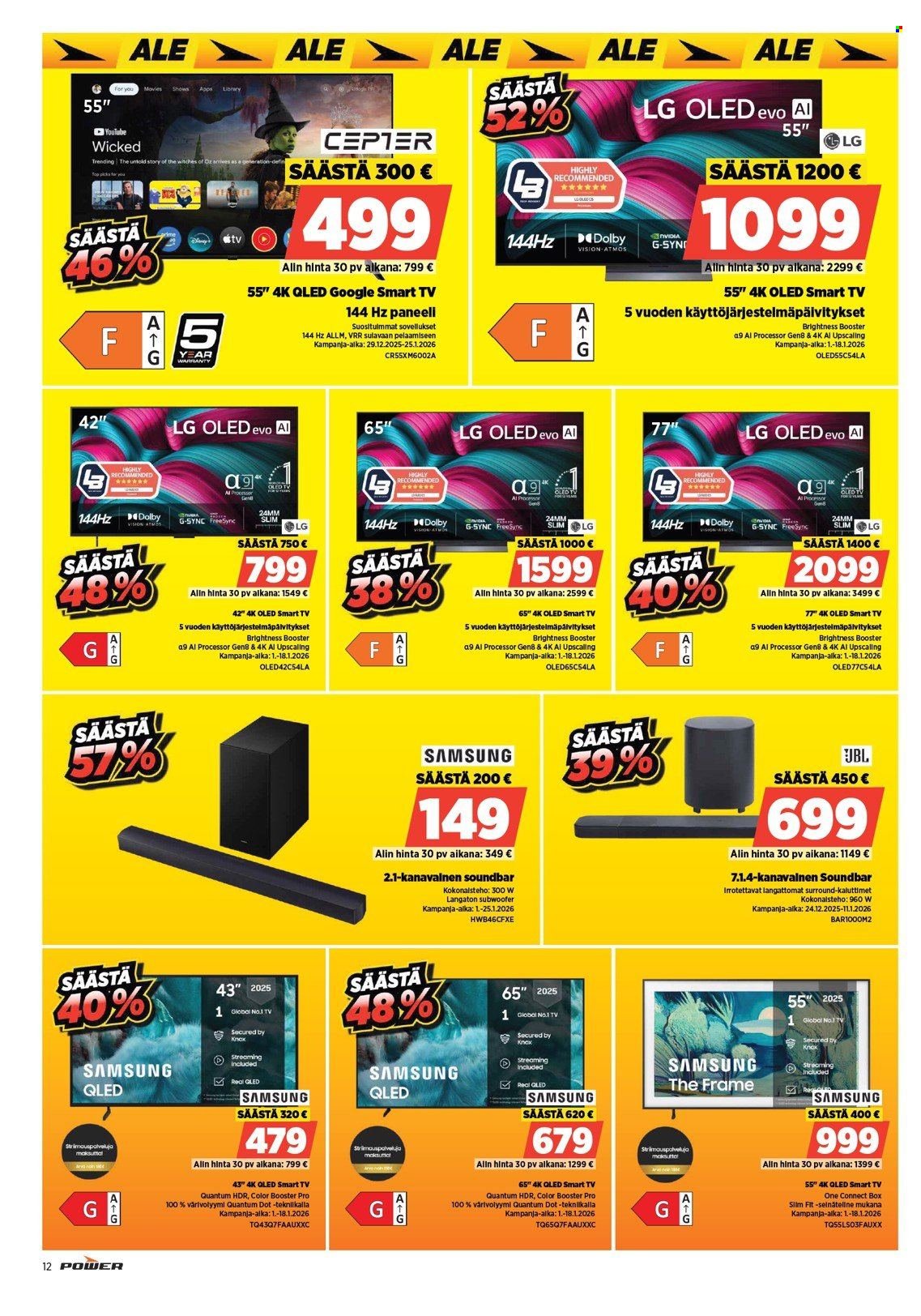 POWER tarjoukset - Tammikuu 2026