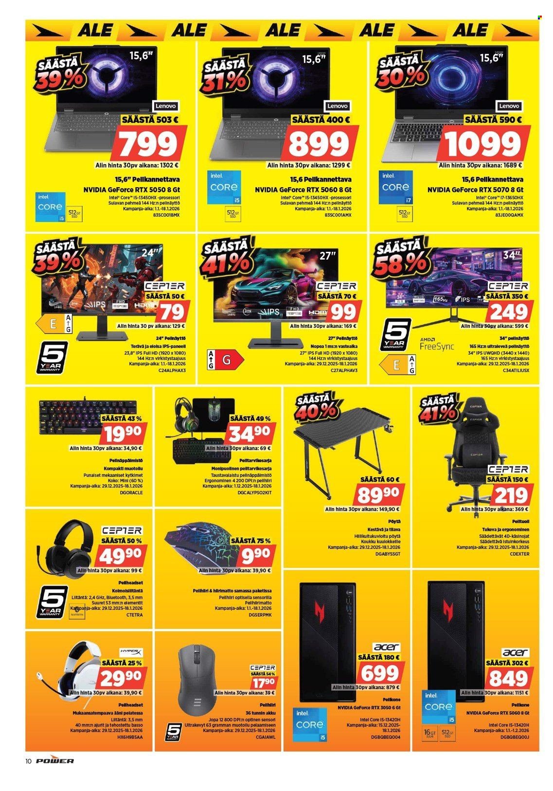 POWER tarjoukset - Tammikuu 2026