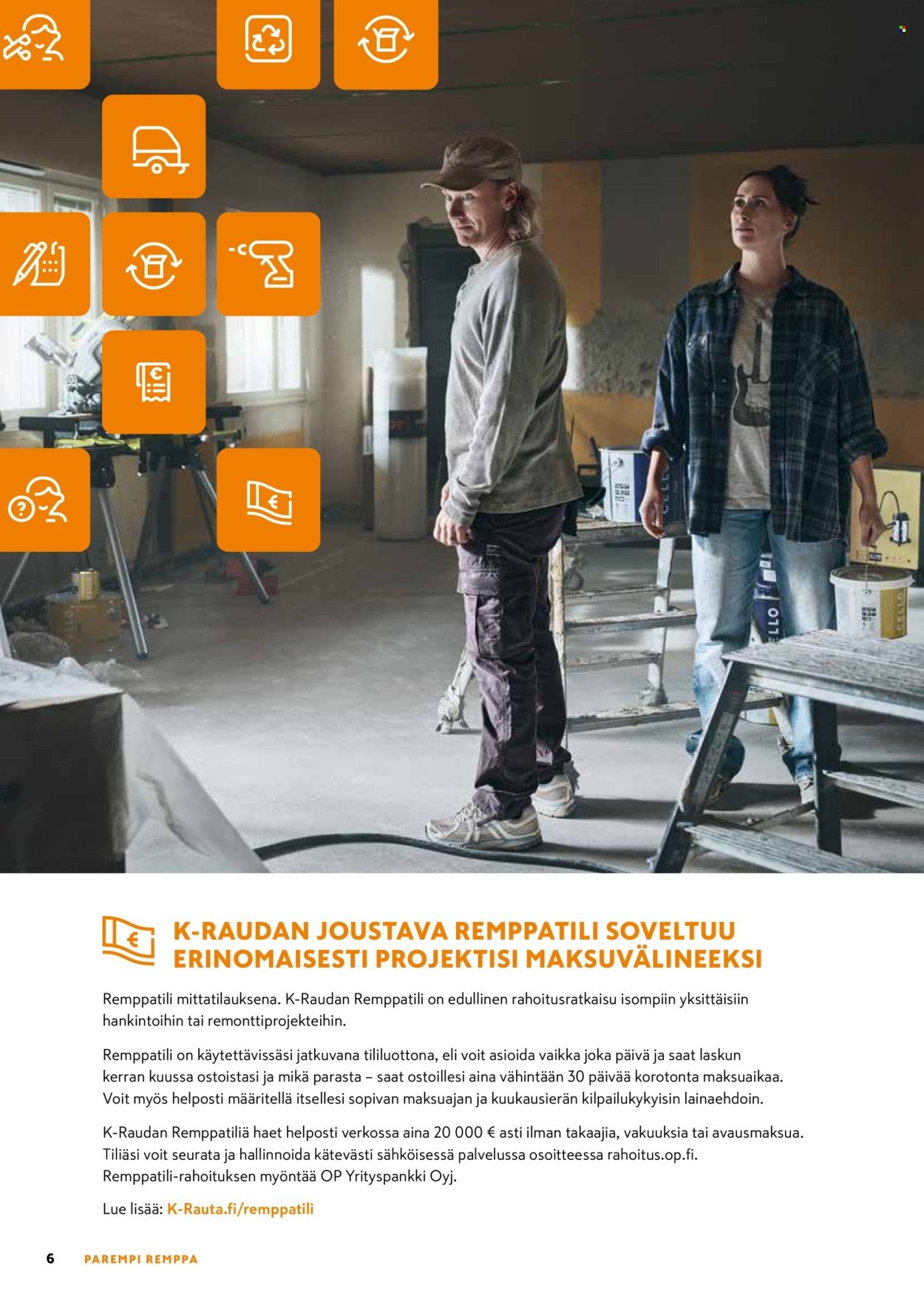 K-RAUTA tarjoukset - Palvelut sujuvaan remonttiin