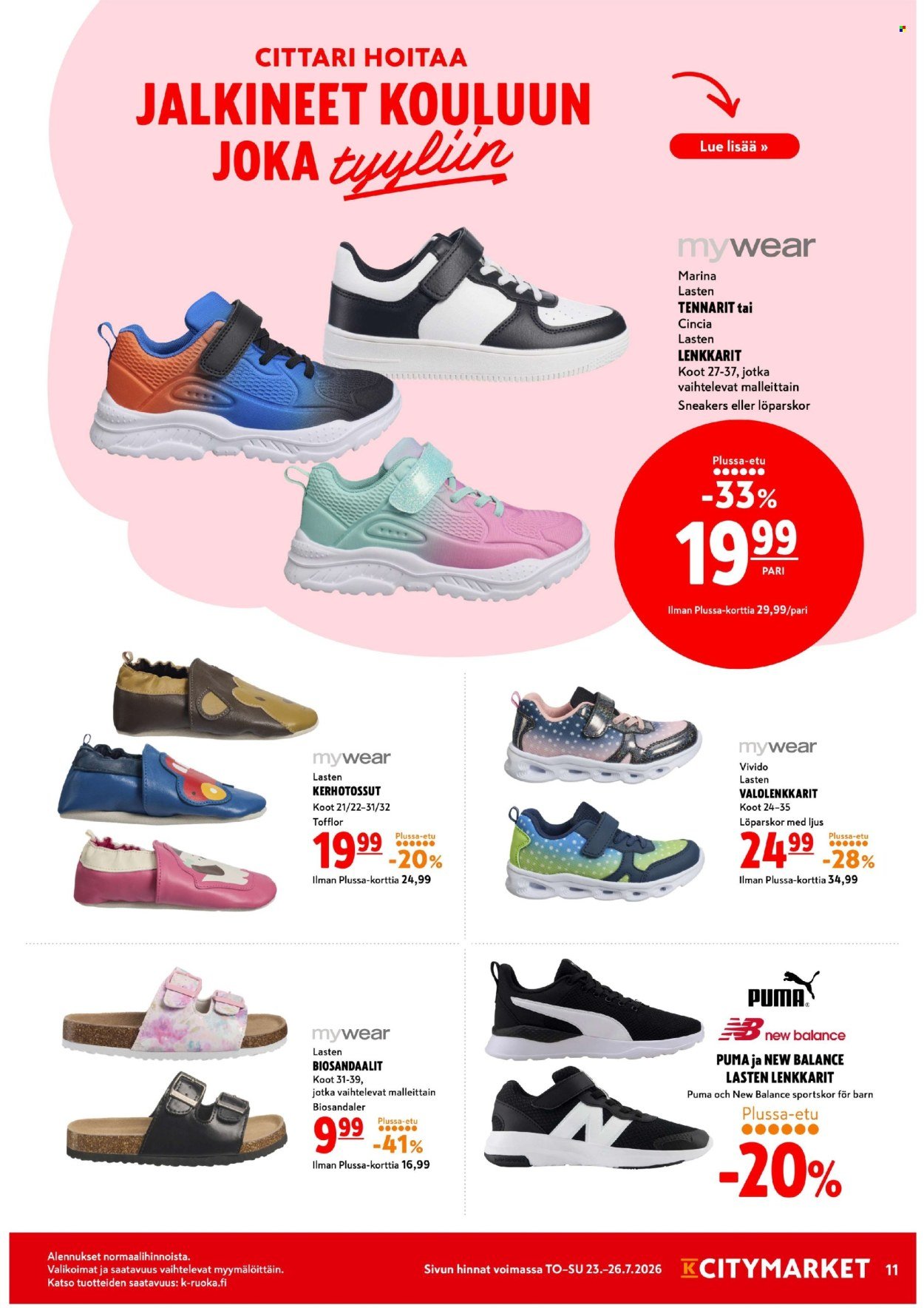 K-CITYMARKET tarjoukset - Alkaen TO 23.7.2026