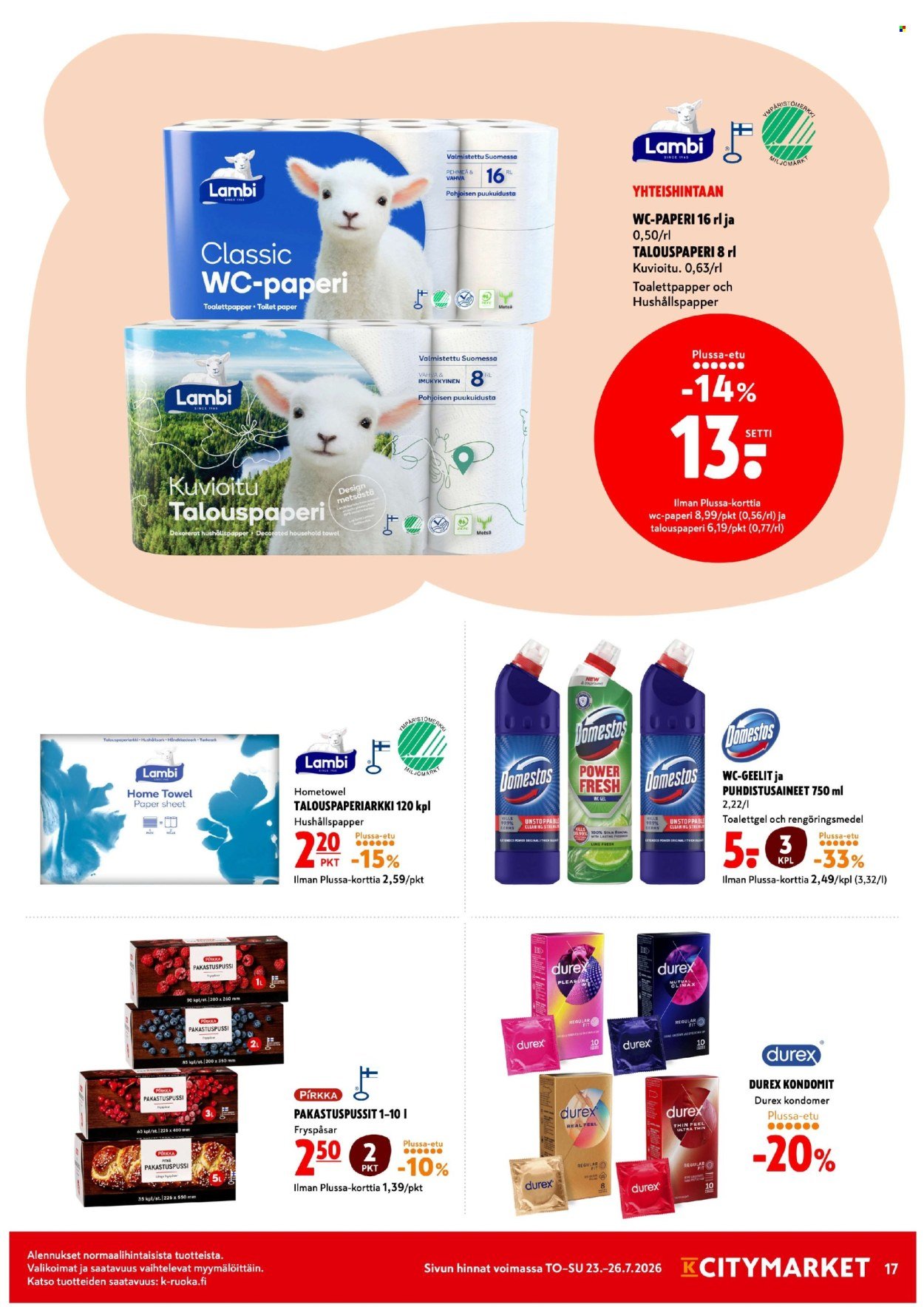K-CITYMARKET tarjoukset - Alkaen TO 23.7.2026