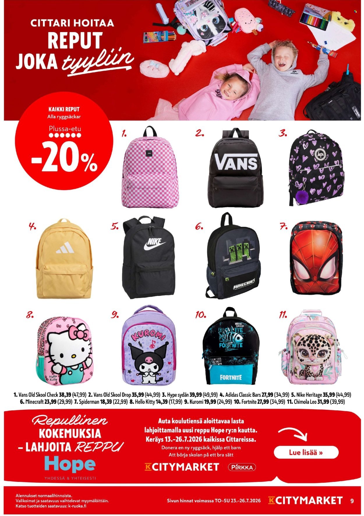 K-CITYMARKET tarjoukset - Alkaen TO 23.7.2026