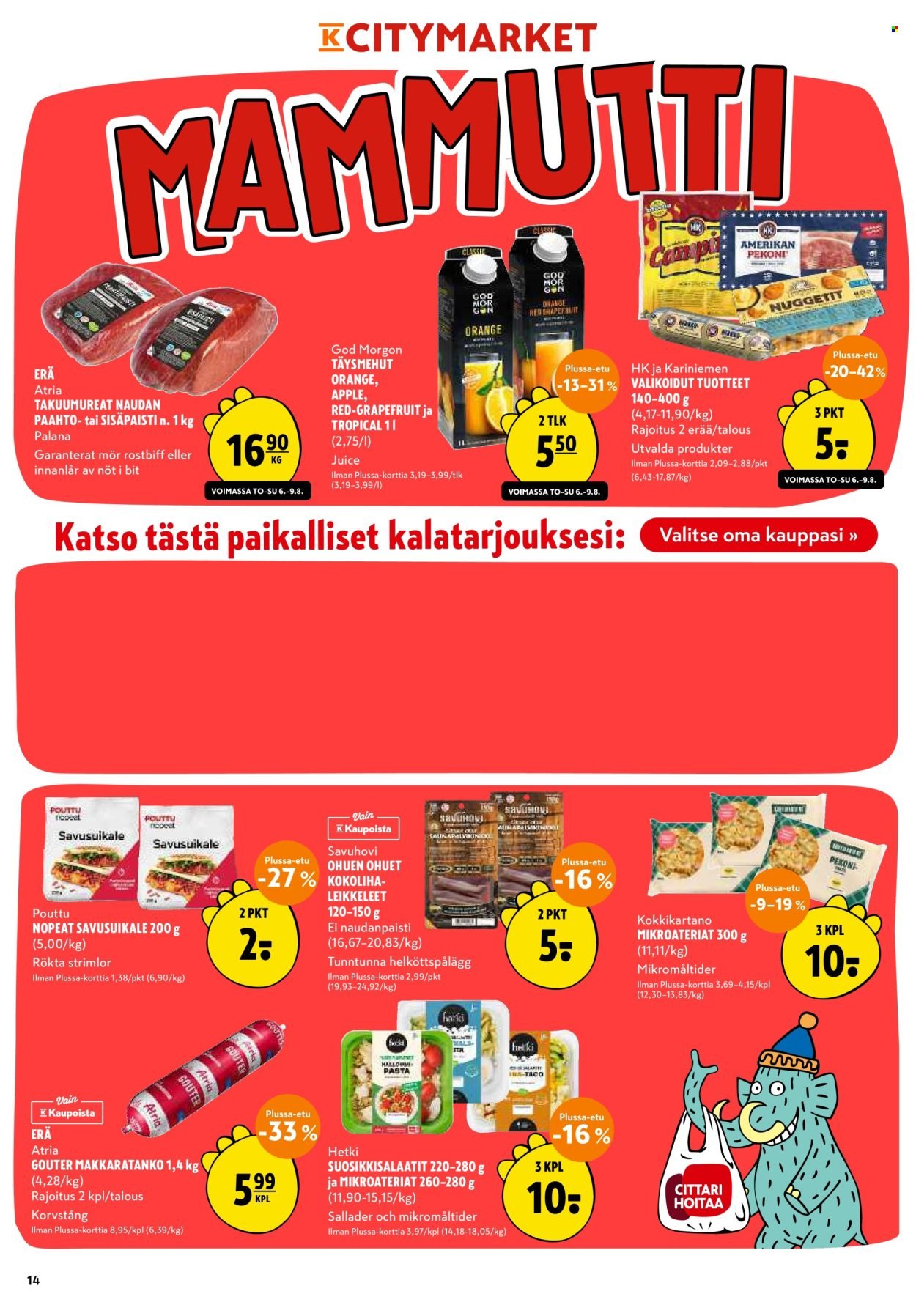 K-CITYMARKET tarjoukset - Alkaen TO 6.8.2026