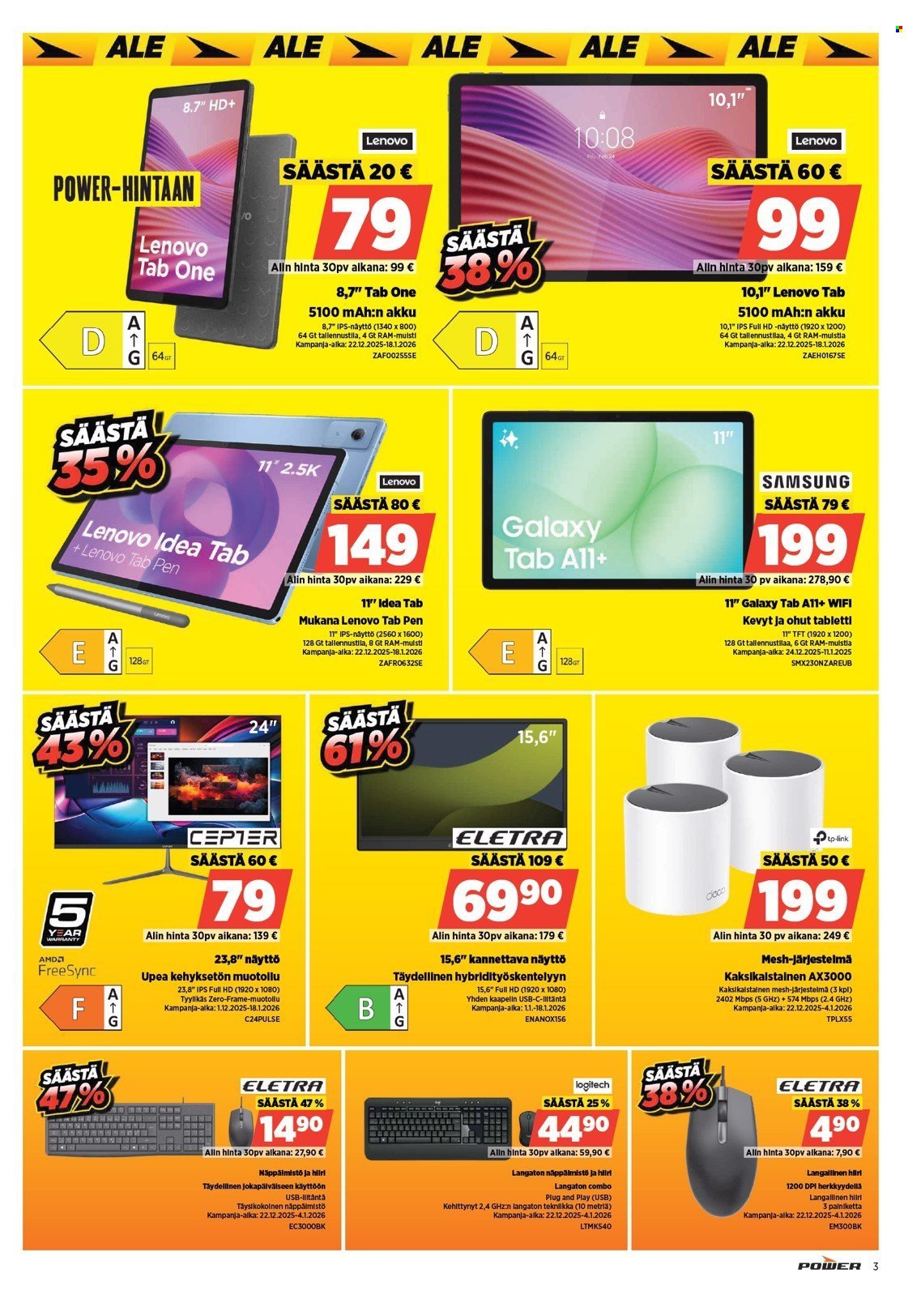 POWER tarjoukset - Tammikuu 2026