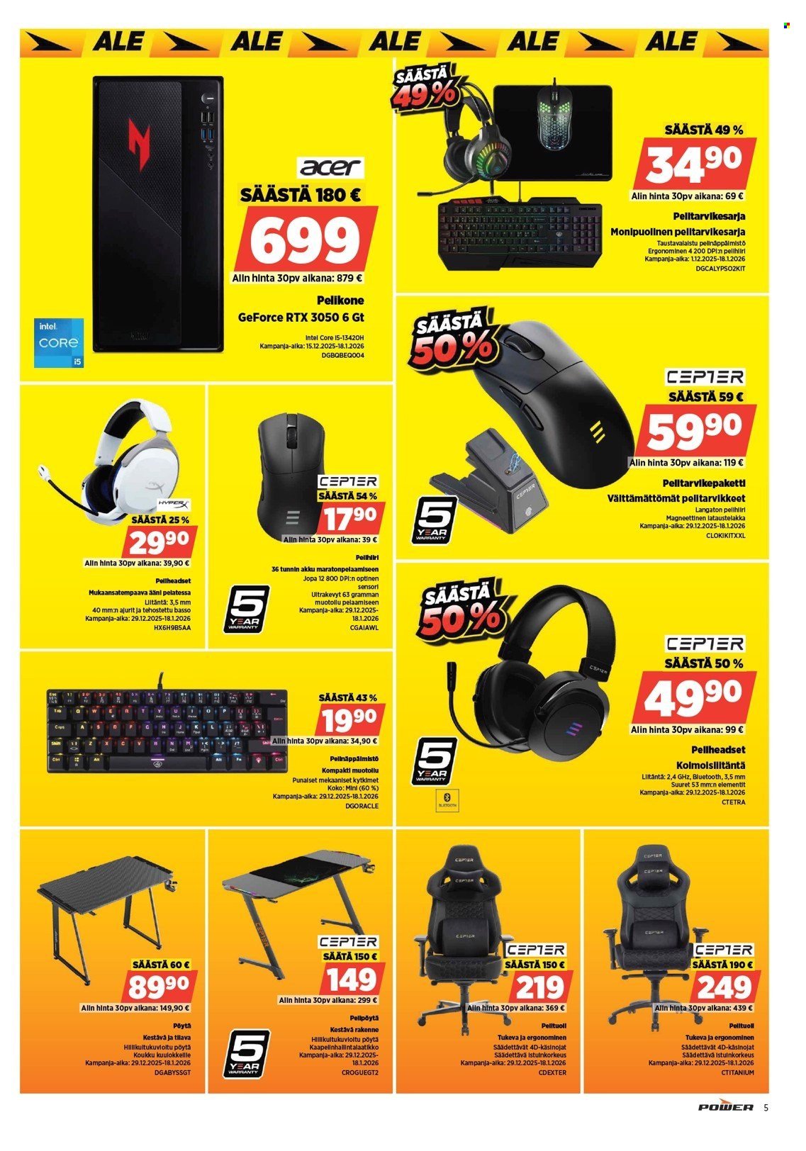 POWER tarjoukset - Tammikuu 2026
