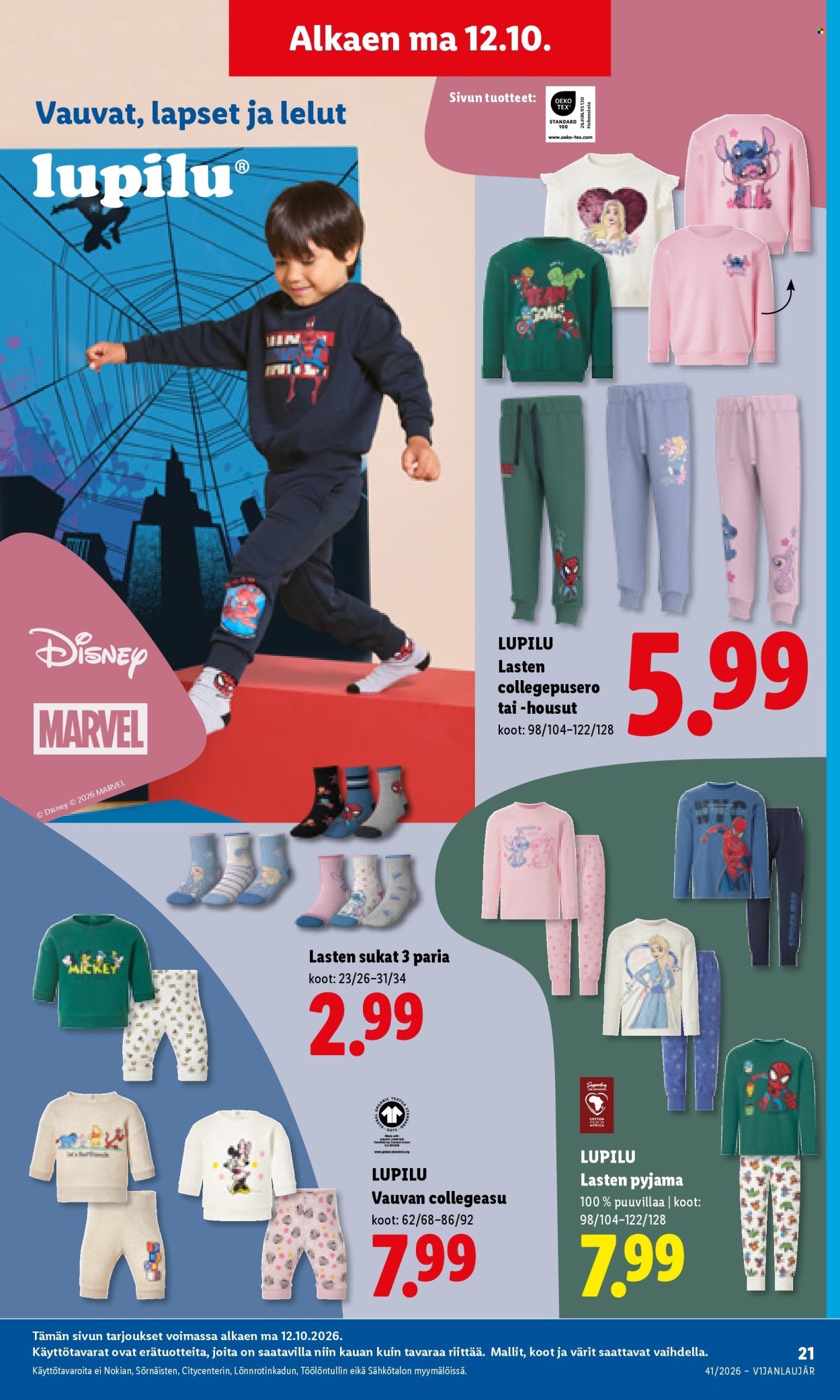 LIDL tarjoukset - Alkaen MA 12.10.2026