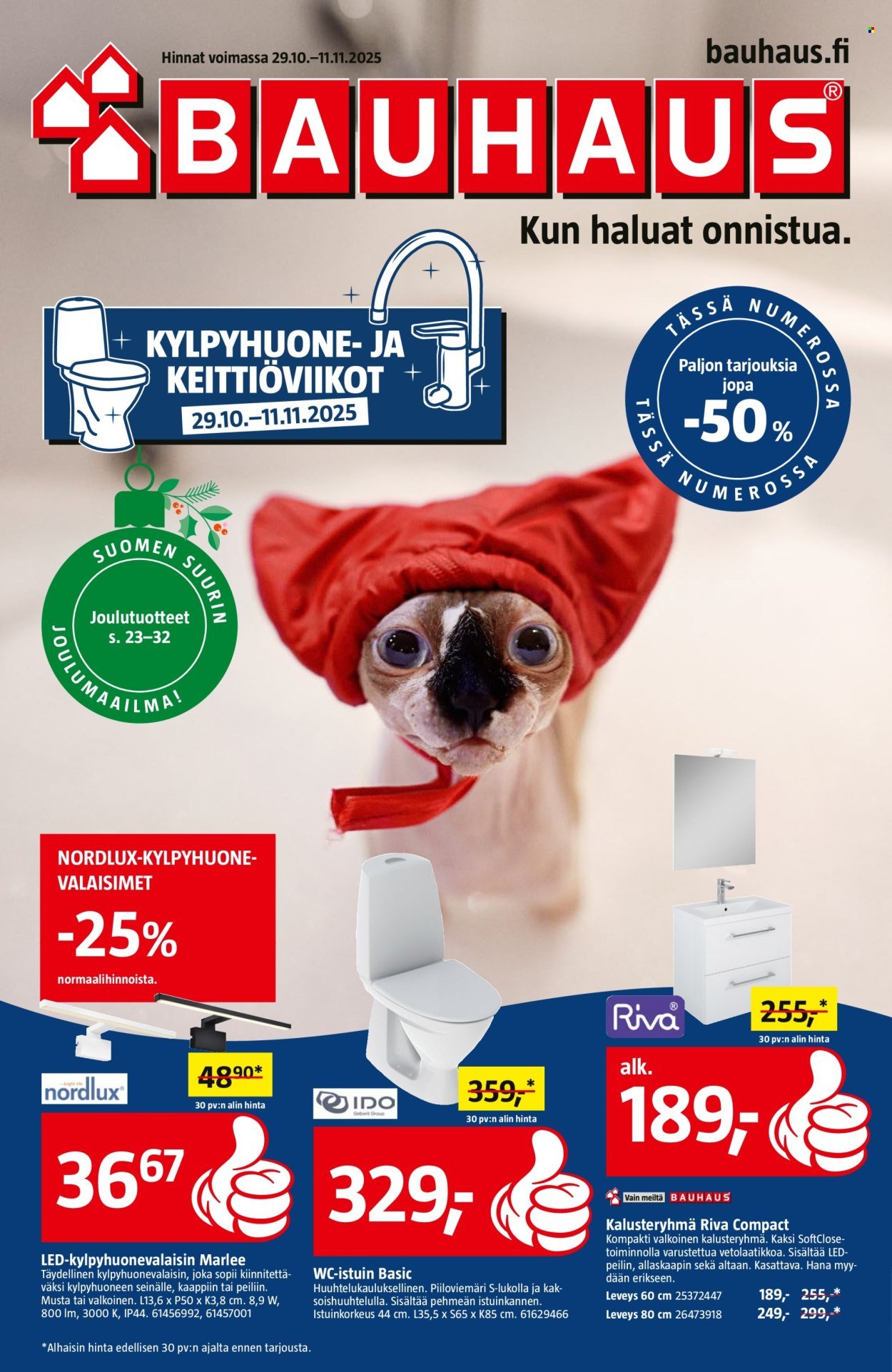 BAUHAUS tarjoukset - Alkaen KE 29.10.2025 (2025-10-29 - 2025-11-11)