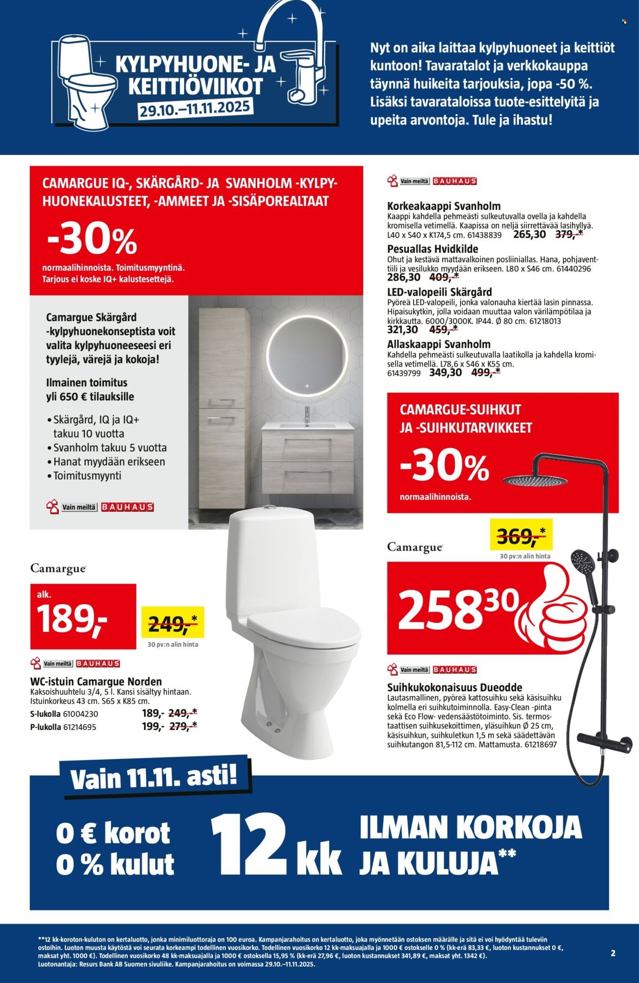 BAUHAUS tarjoukset - Alkaen KE 29.10.2025 (2025-10-29 - 2025-11-11)