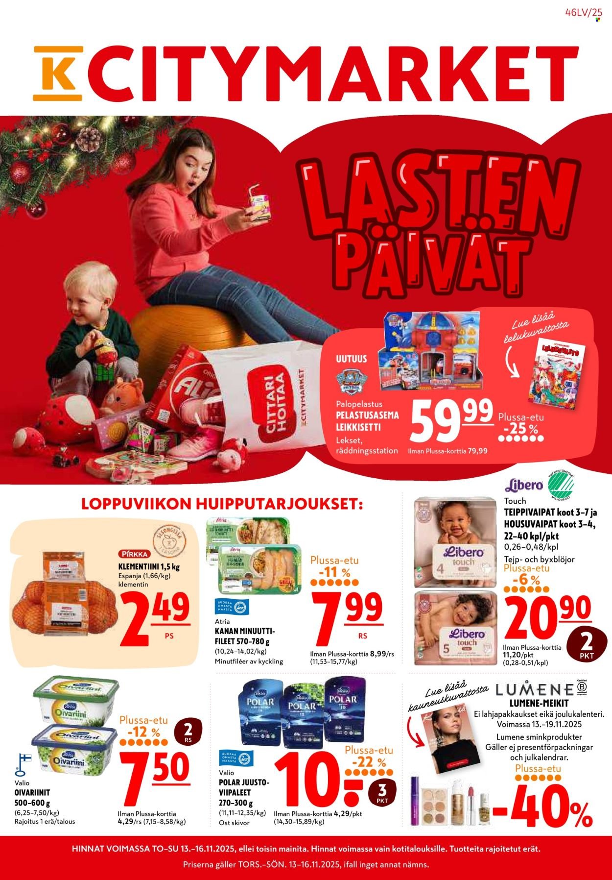 K-CITYMARKET tarjoukset - Alkaen TO 13.11.2025 (2025-11-13 - 2025-11-16)