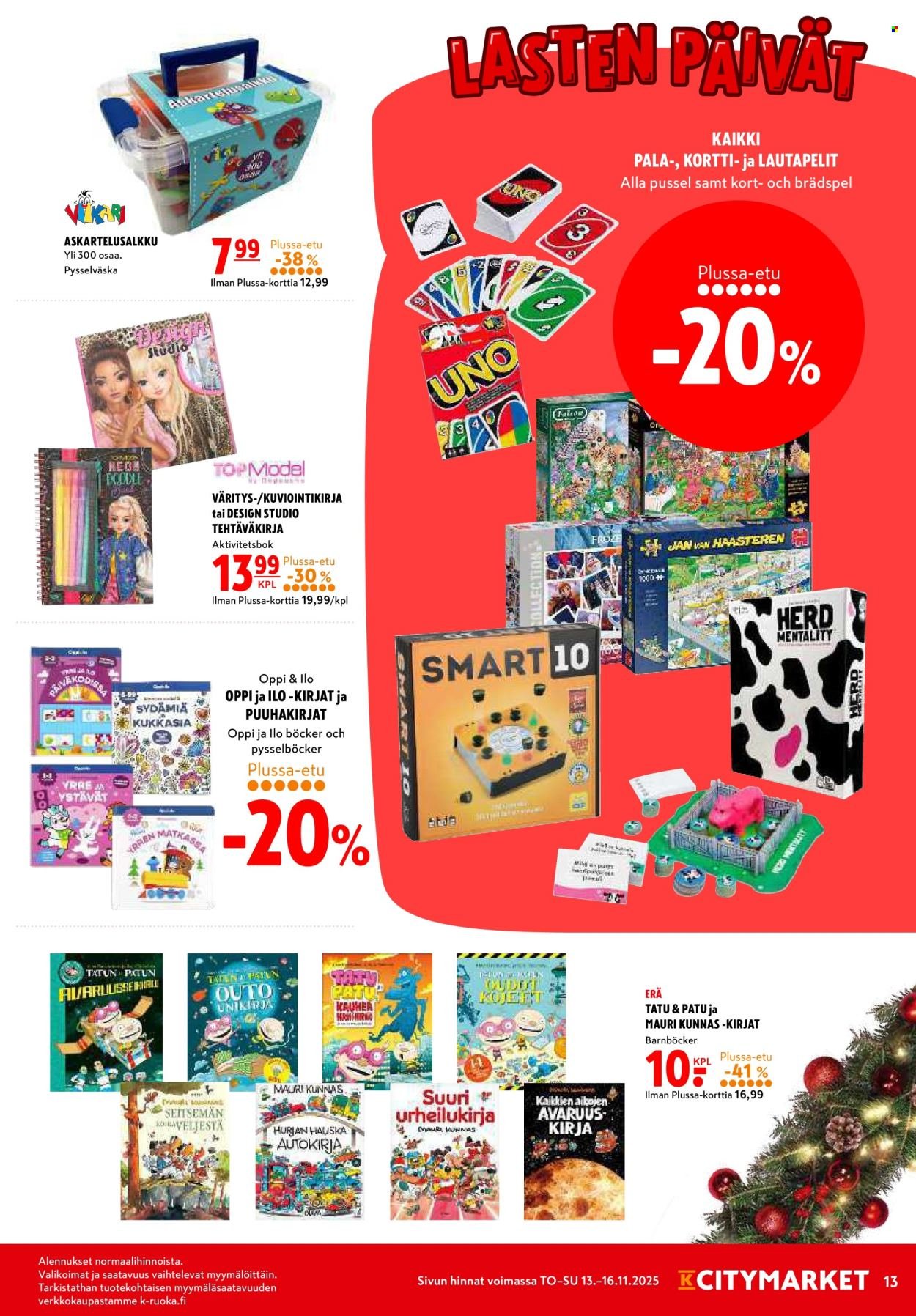 K-CITYMARKET tarjoukset - Alkaen TO 13.11.2025 (2025-11-13 - 2025-11-16)