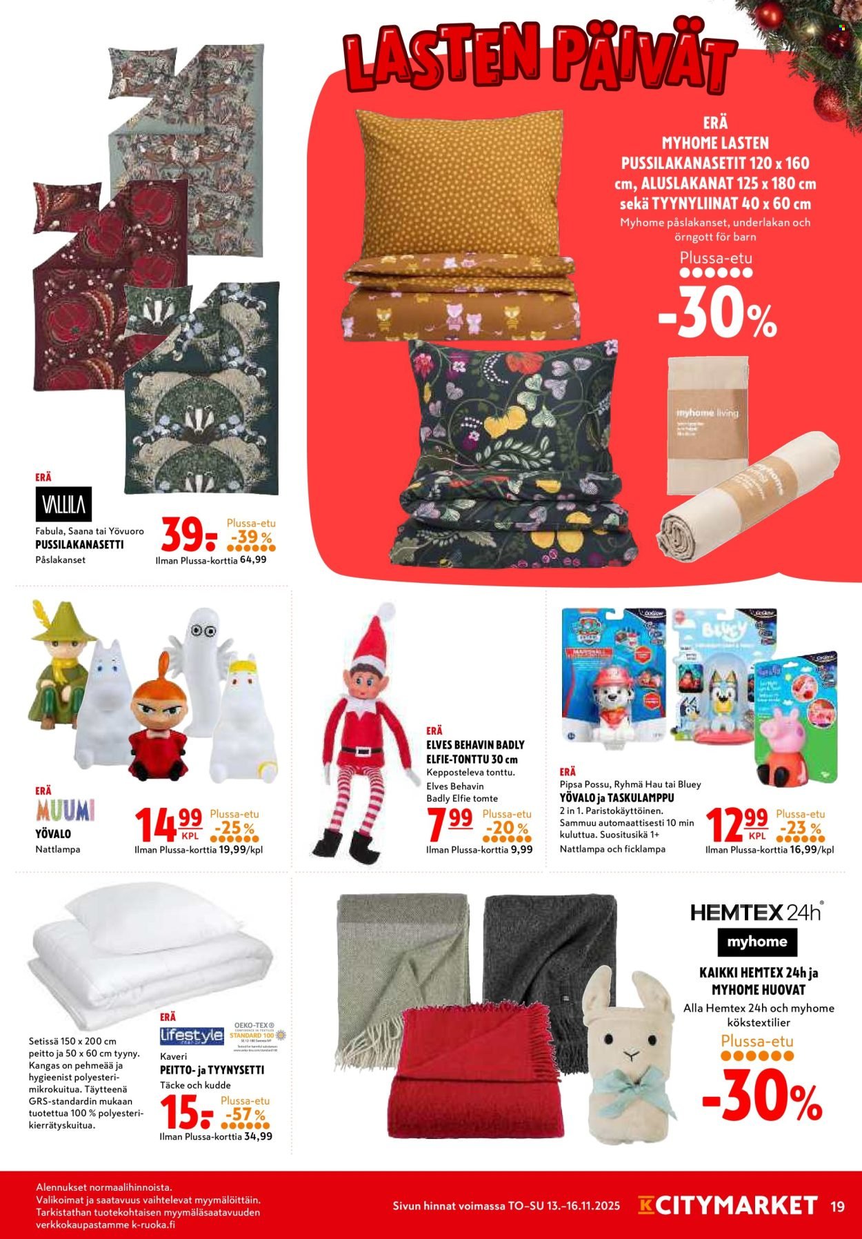 K-CITYMARKET tarjoukset - Alkaen TO 13.11.2025 (2025-11-13 - 2025-11-16)