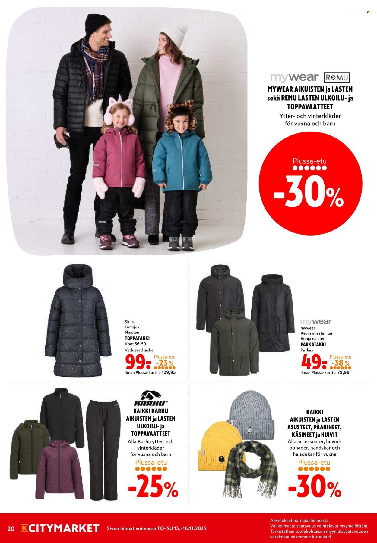 K-CITYMARKET tarjoukset - Alkaen TO 13.11.2025 (2025-11-13 - 2025-11-16)