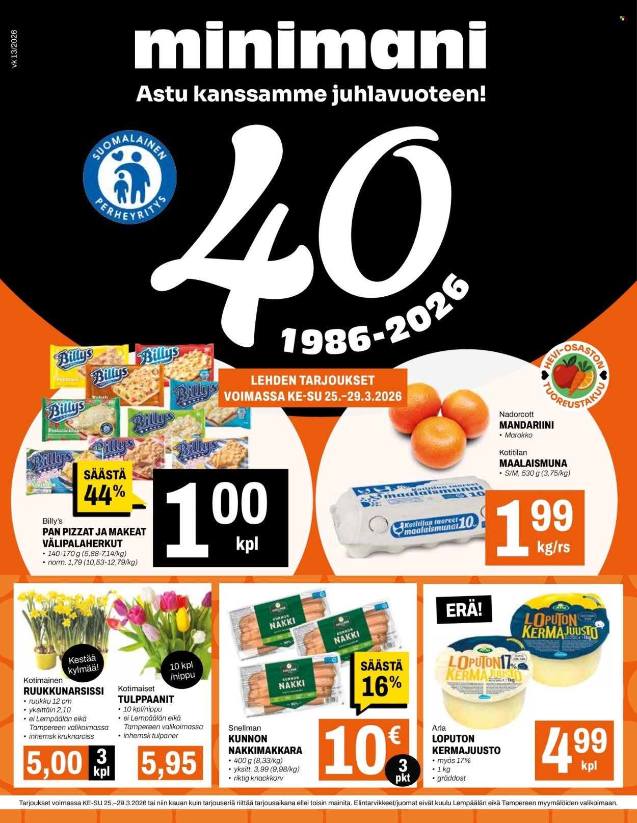 MINIMANI tarjoukset - Alkaen KE 25.3.2026