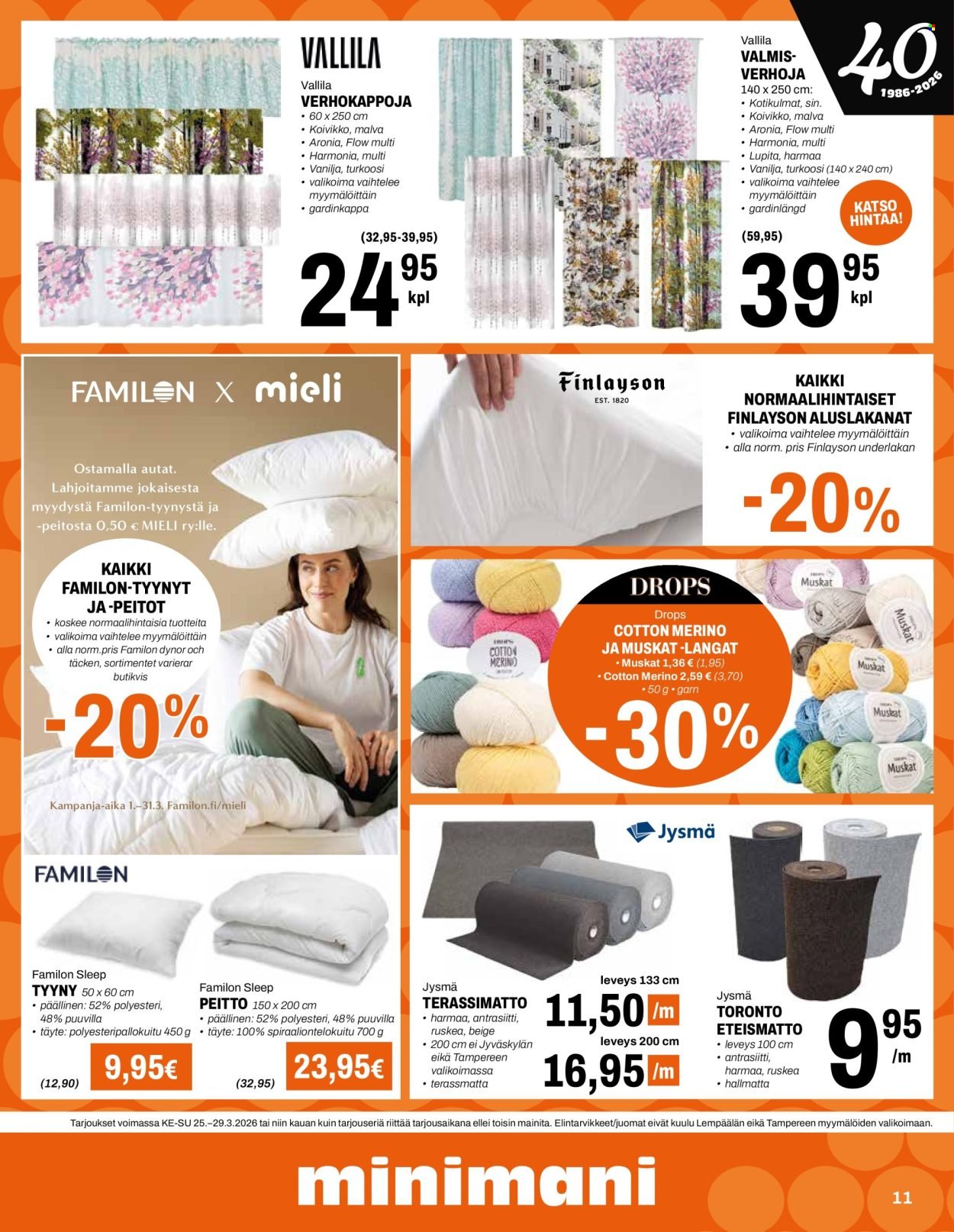 MINIMANI tarjoukset - Alkaen KE 25.3.2026