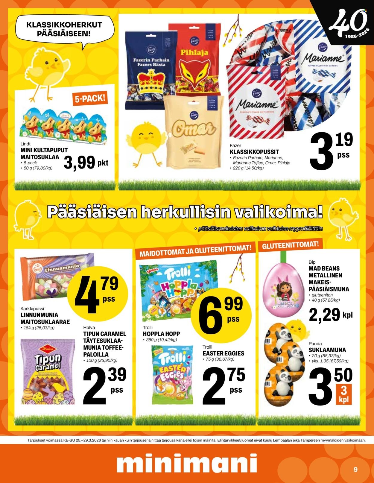 MINIMANI tarjoukset - Alkaen KE 25.3.2026
