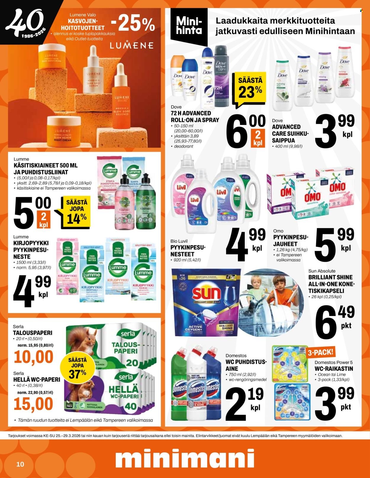 MINIMANI tarjoukset - Alkaen KE 25.3.2026