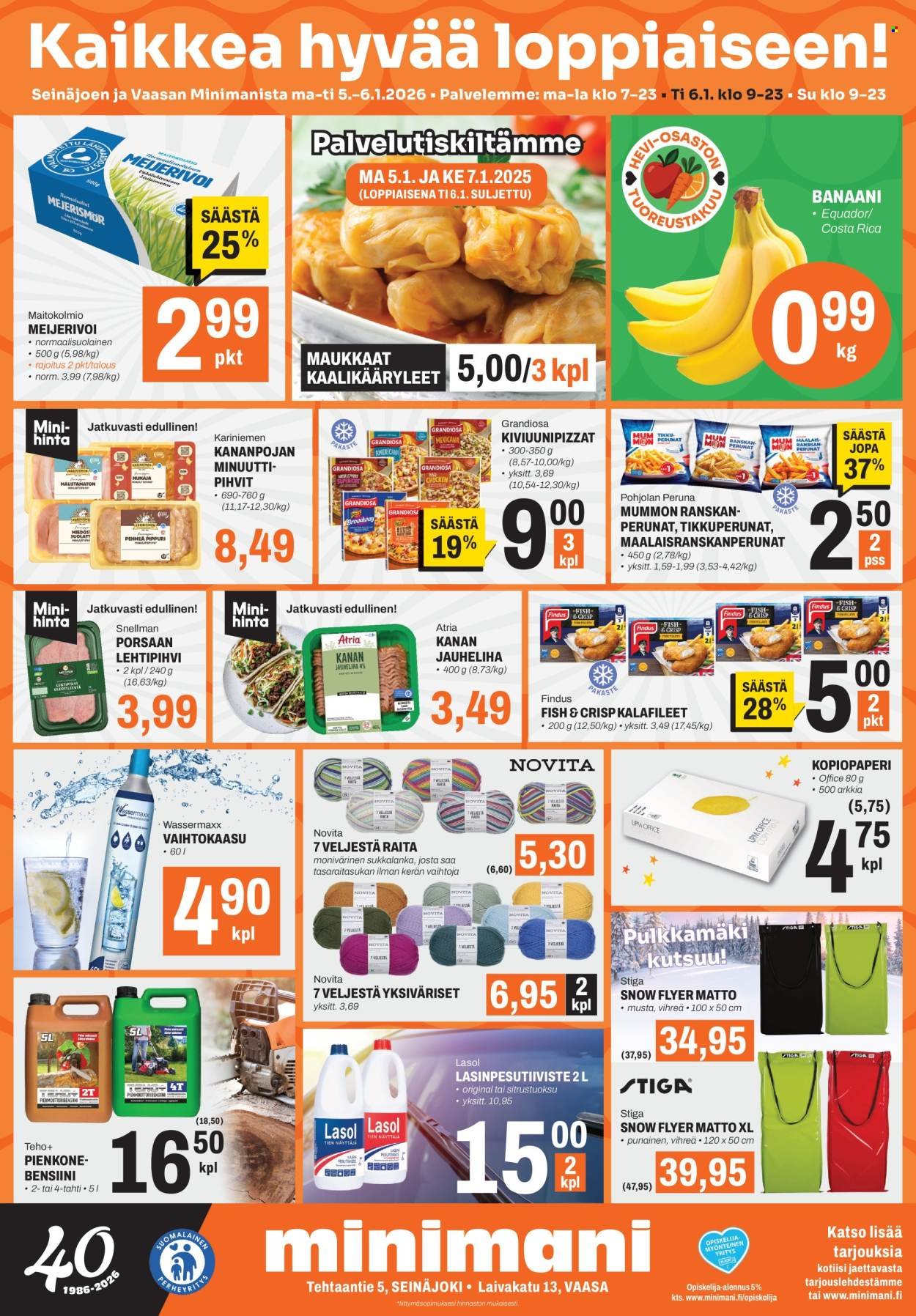 MINIMANI tarjoukset - Alkaen MA 5.1.2026