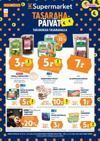 K-SUPERMARKET tarjoukset - Tasaraha-päivät