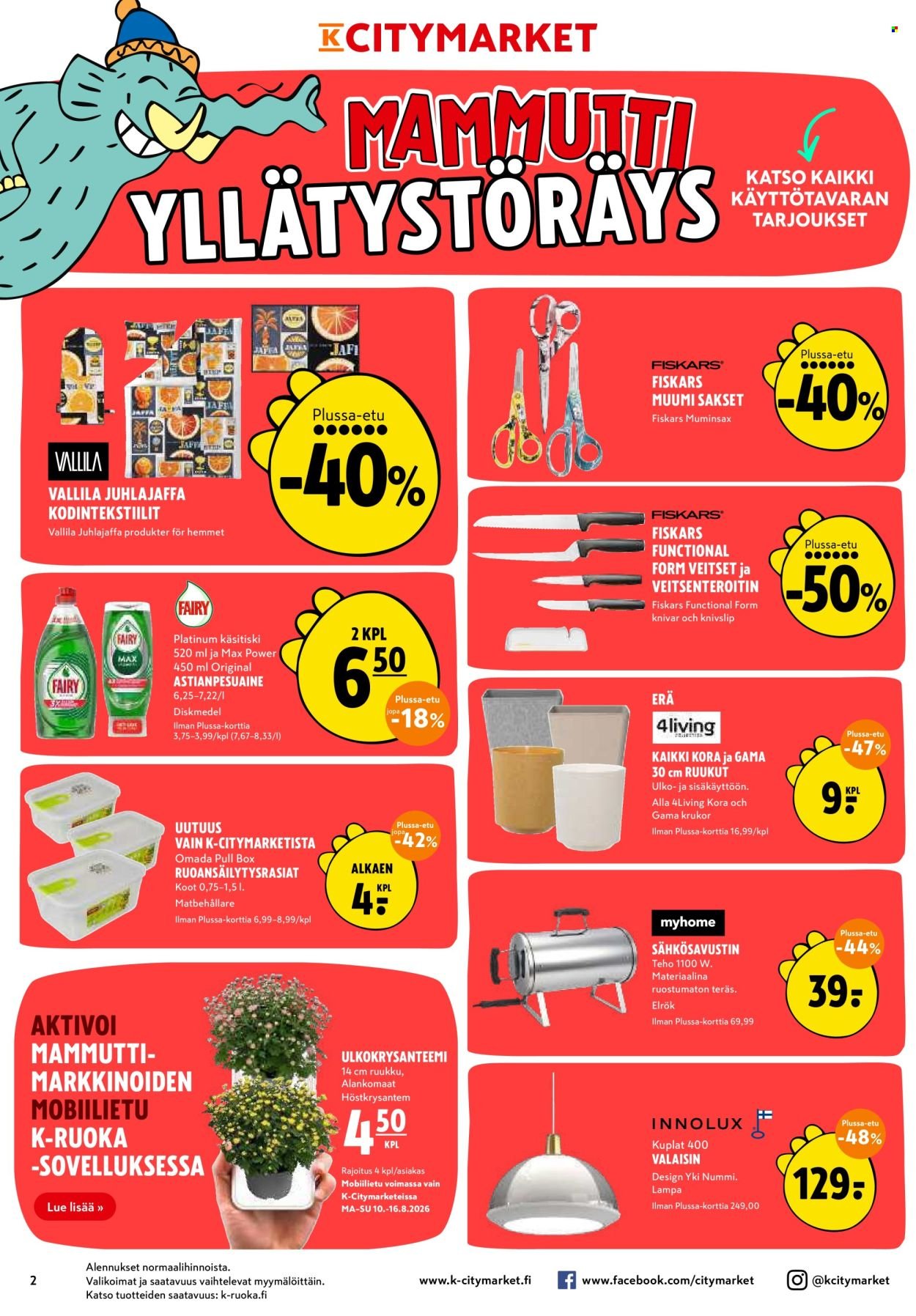K-CITYMARKET tarjoukset - Alkaen MA 10.8.2026
