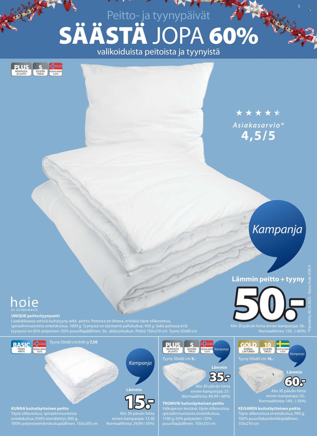 JYSK tarjoukset - Viikon tarjoukset