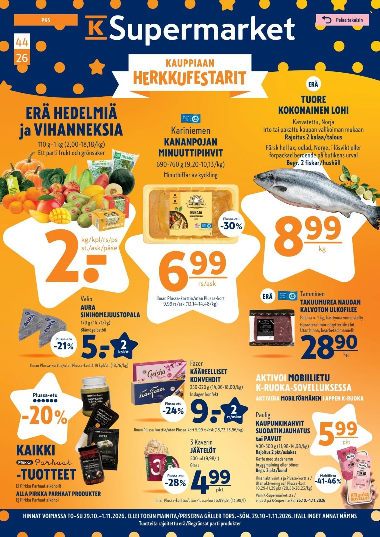 K-SUPERMARKET tarjoukset - Kauppiaan herkkufestarit