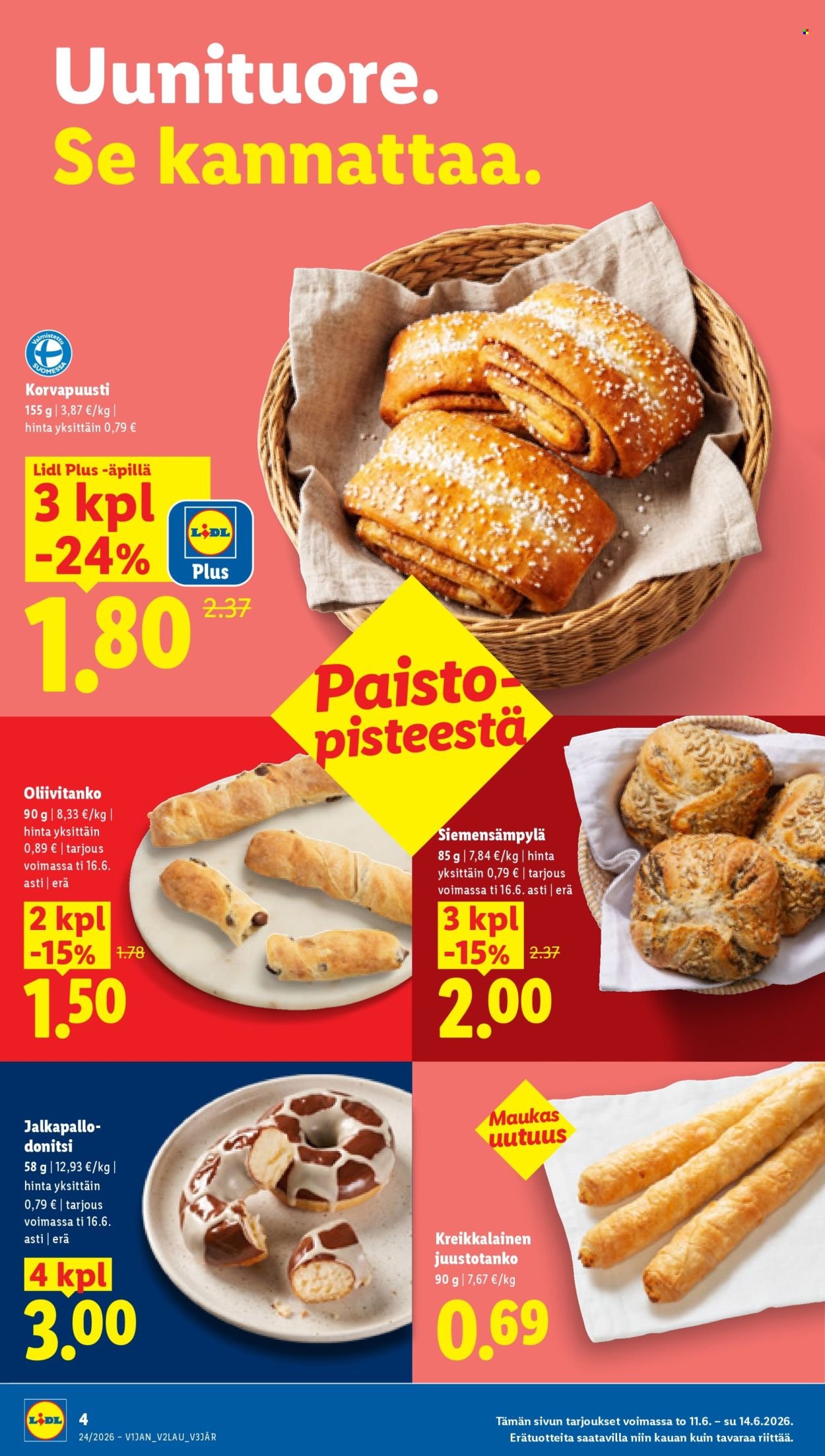 LIDL tarjoukset - Alkaen TO 11.6.2026
