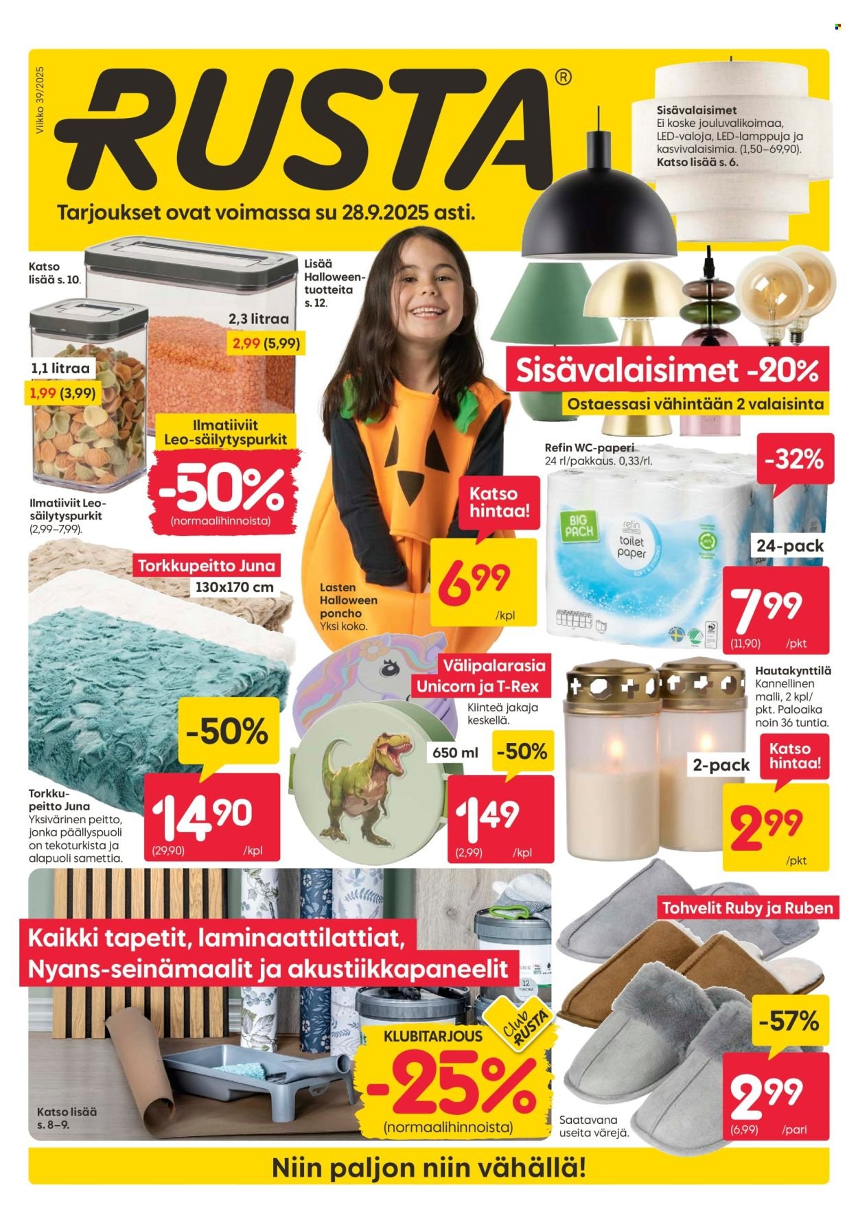 RUSTA tarjoukset - Alkaen MA 22.9.2025 (2025-09-22 - 2025-09-28)