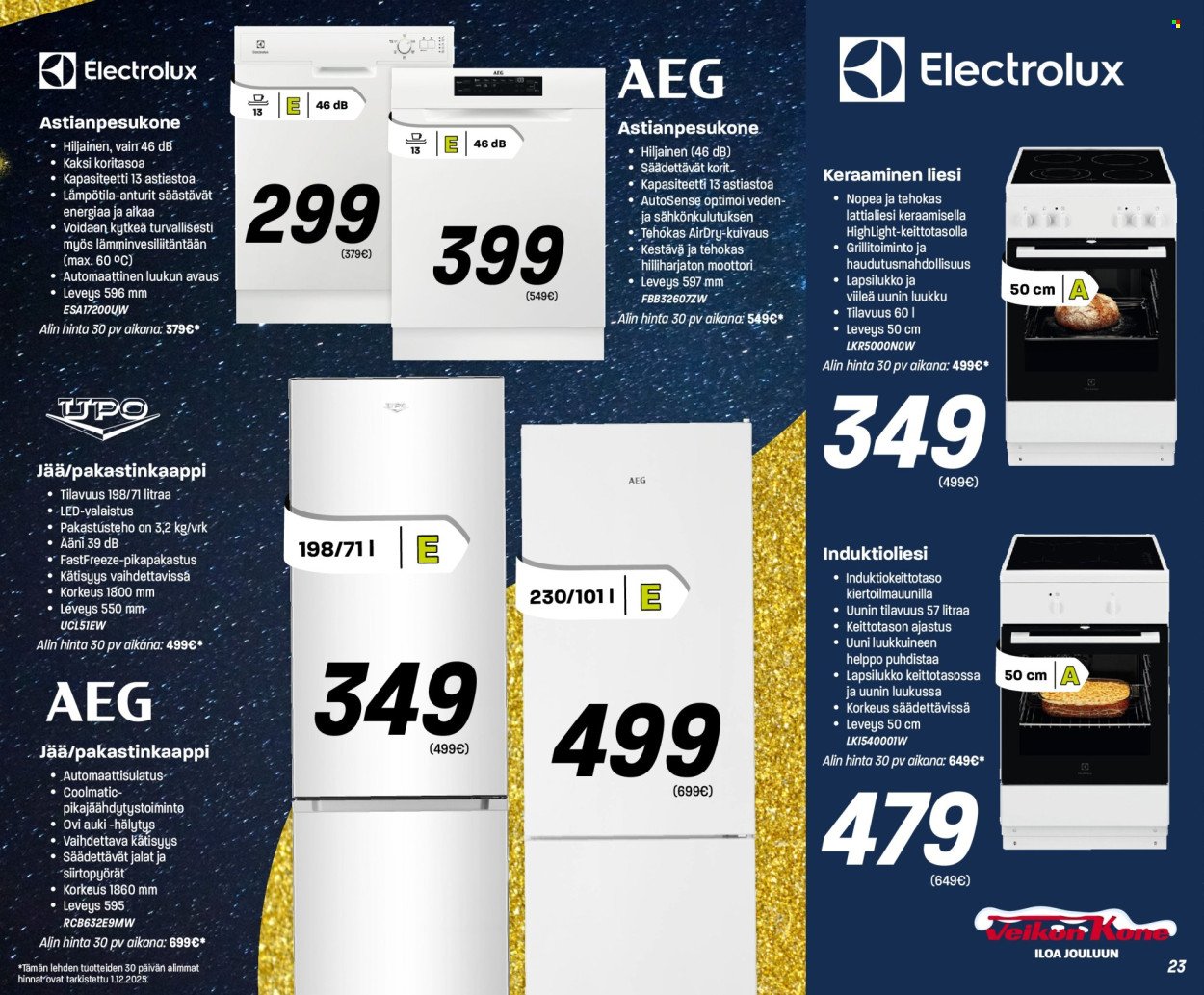 VEIKON KONE tarjoukset - Alkaen TI 9.12.2025