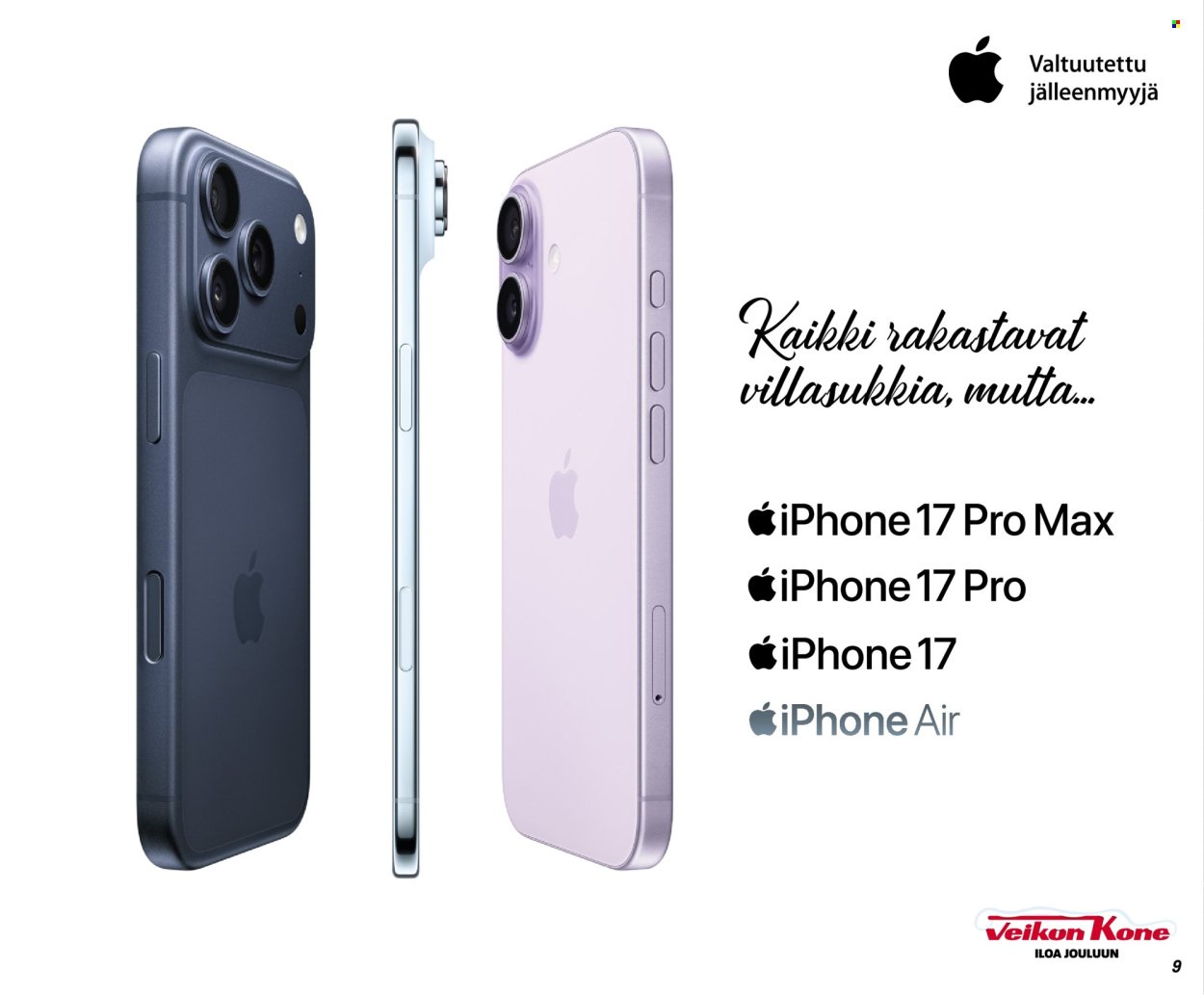 VEIKON KONE tarjoukset - Alkaen TI 9.12.2025