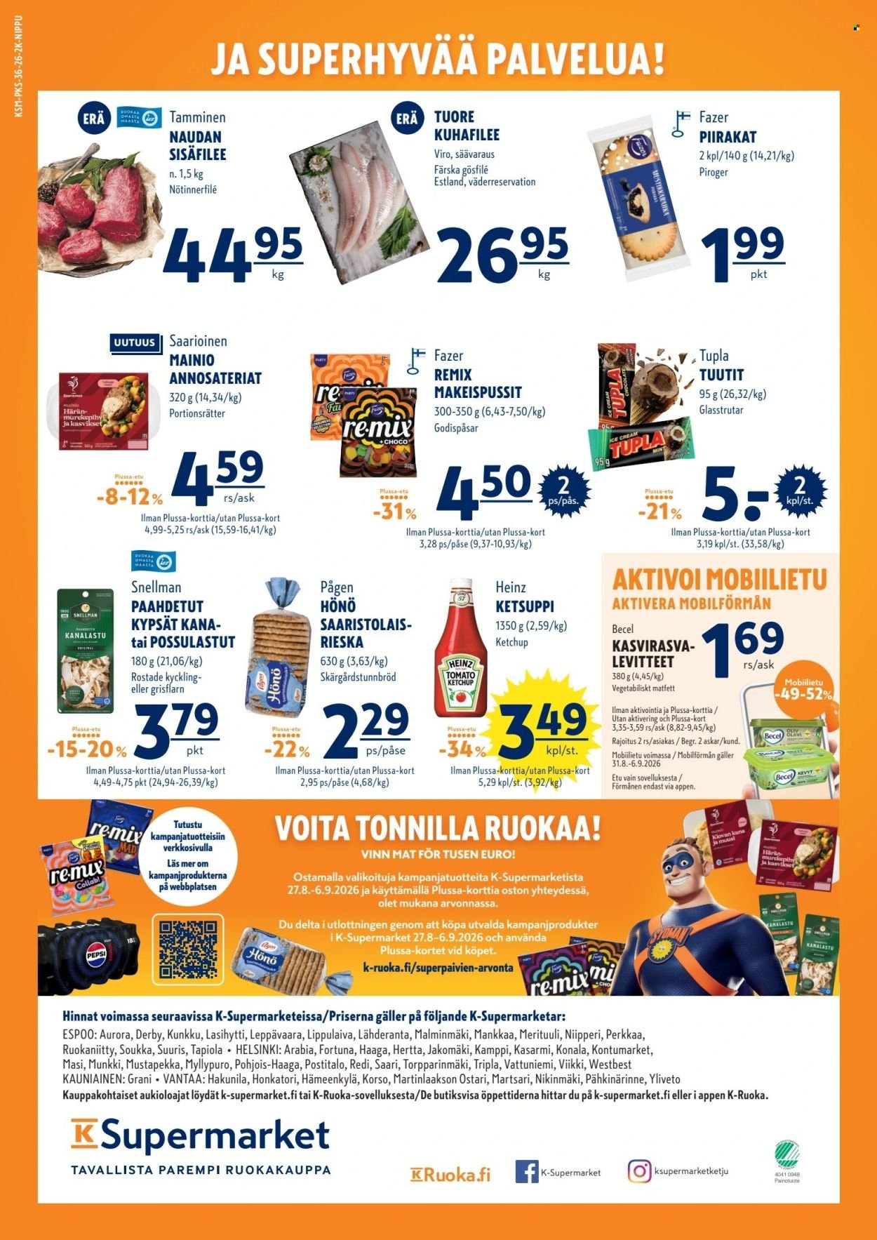K-SUPERMARKET tarjoukset - Syötävän hyviä tarjouksia