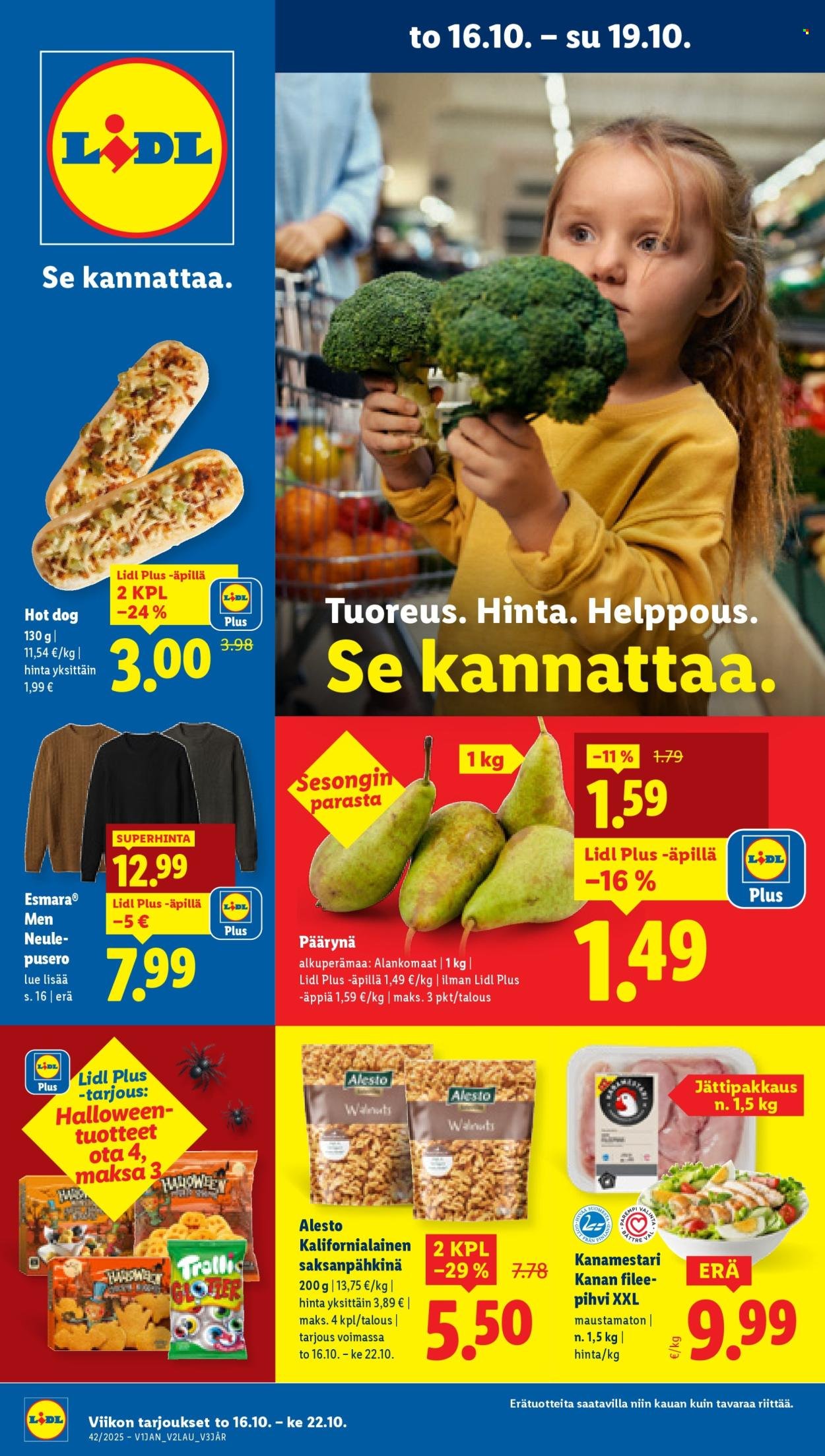 LIDL tarjoukset - Alkaen TO 16.10.2025 (2025-10-16 - 2025-10-22)