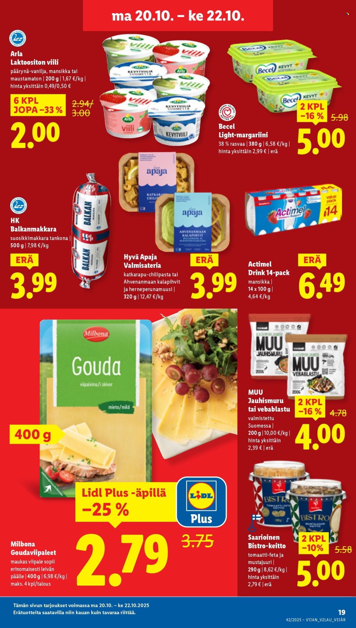 LIDL tarjoukset - Alkaen TO 16.10.2025 (2025-10-16 - 2025-10-22)