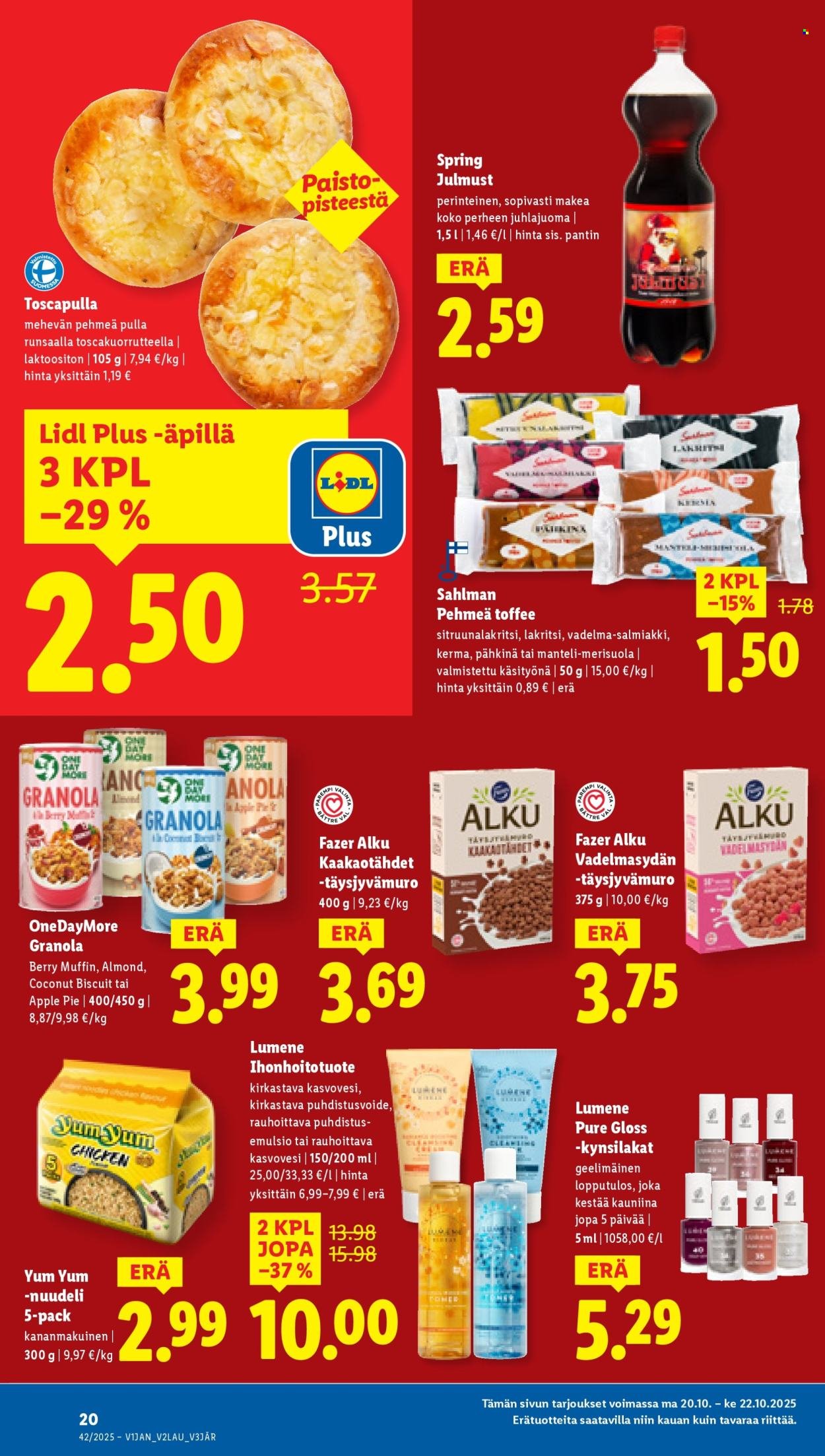 LIDL tarjoukset - Alkaen TO 16.10.2025 (2025-10-16 - 2025-10-22)