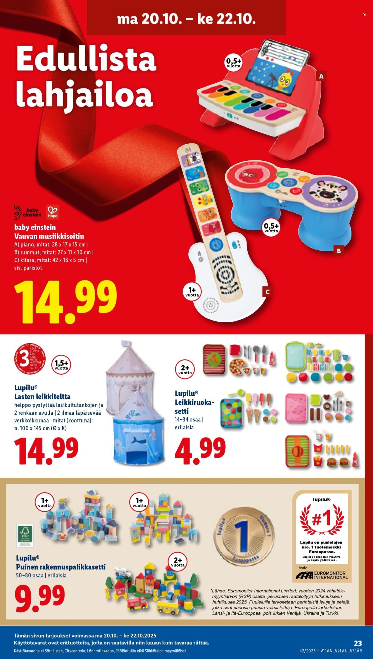 LIDL tarjoukset - Alkaen TO 16.10.2025 (2025-10-16 - 2025-10-22)