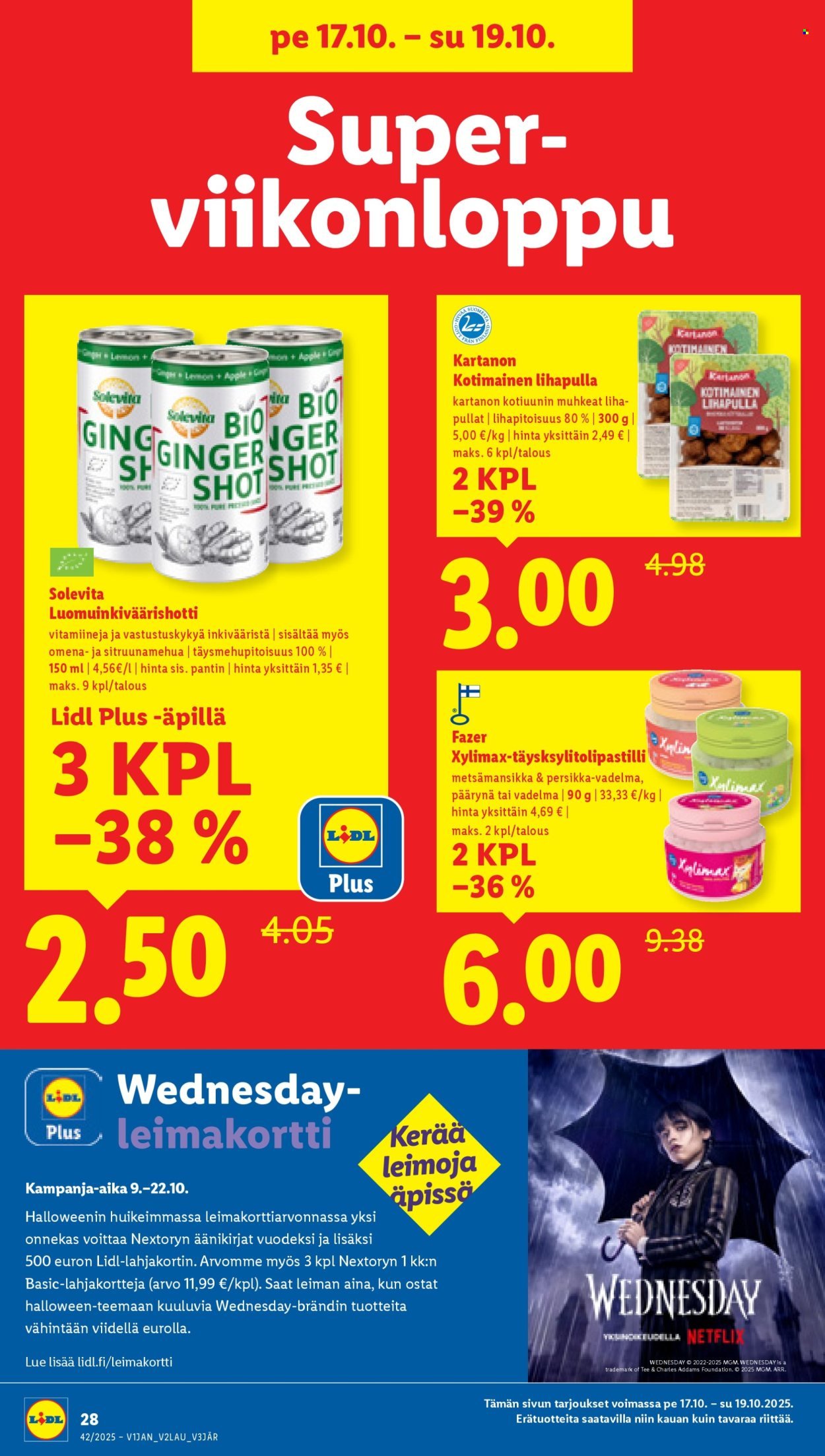 LIDL tarjoukset - Alkaen TO 16.10.2025 (2025-10-16 - 2025-10-22)