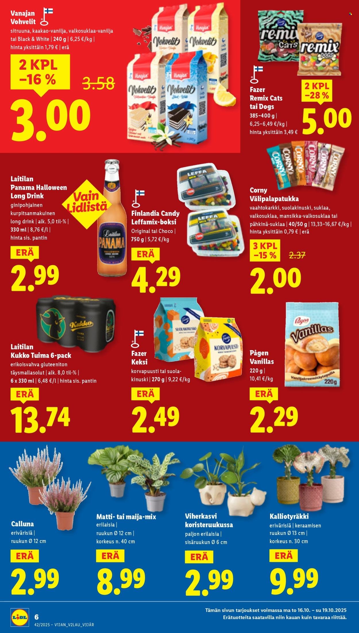 LIDL tarjoukset - Alkaen TO 16.10.2025 (2025-10-16 - 2025-10-22)