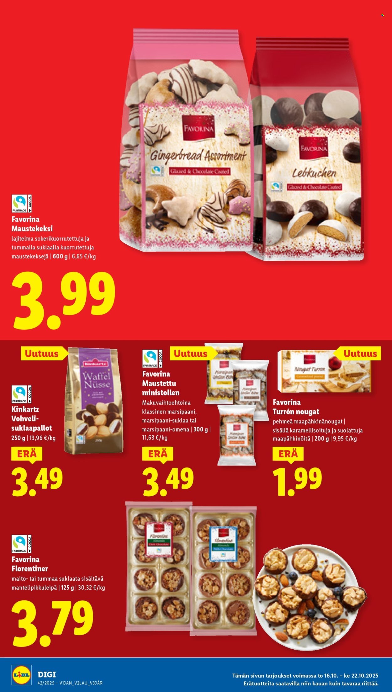 LIDL tarjoukset - Alkaen TO 16.10.2025 (2025-10-16 - 2025-10-22)