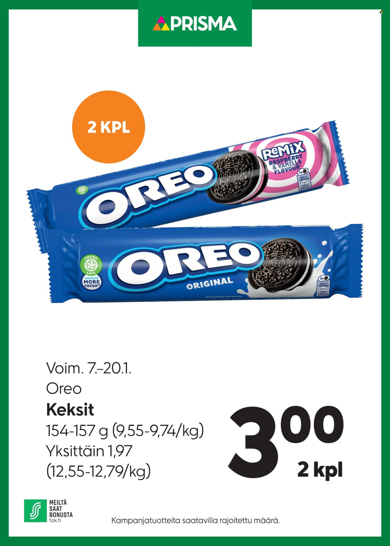 PRISMA tarjoukset - Alkaen KE 7.1.2026