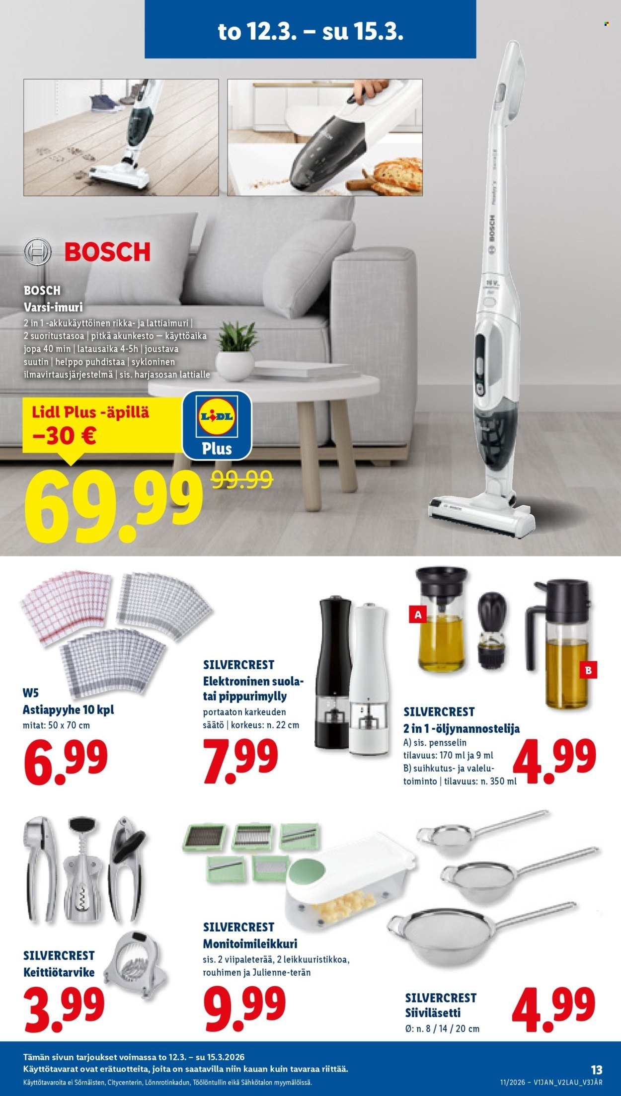 LIDL tarjoukset - Alkaen TO 12.3.2026