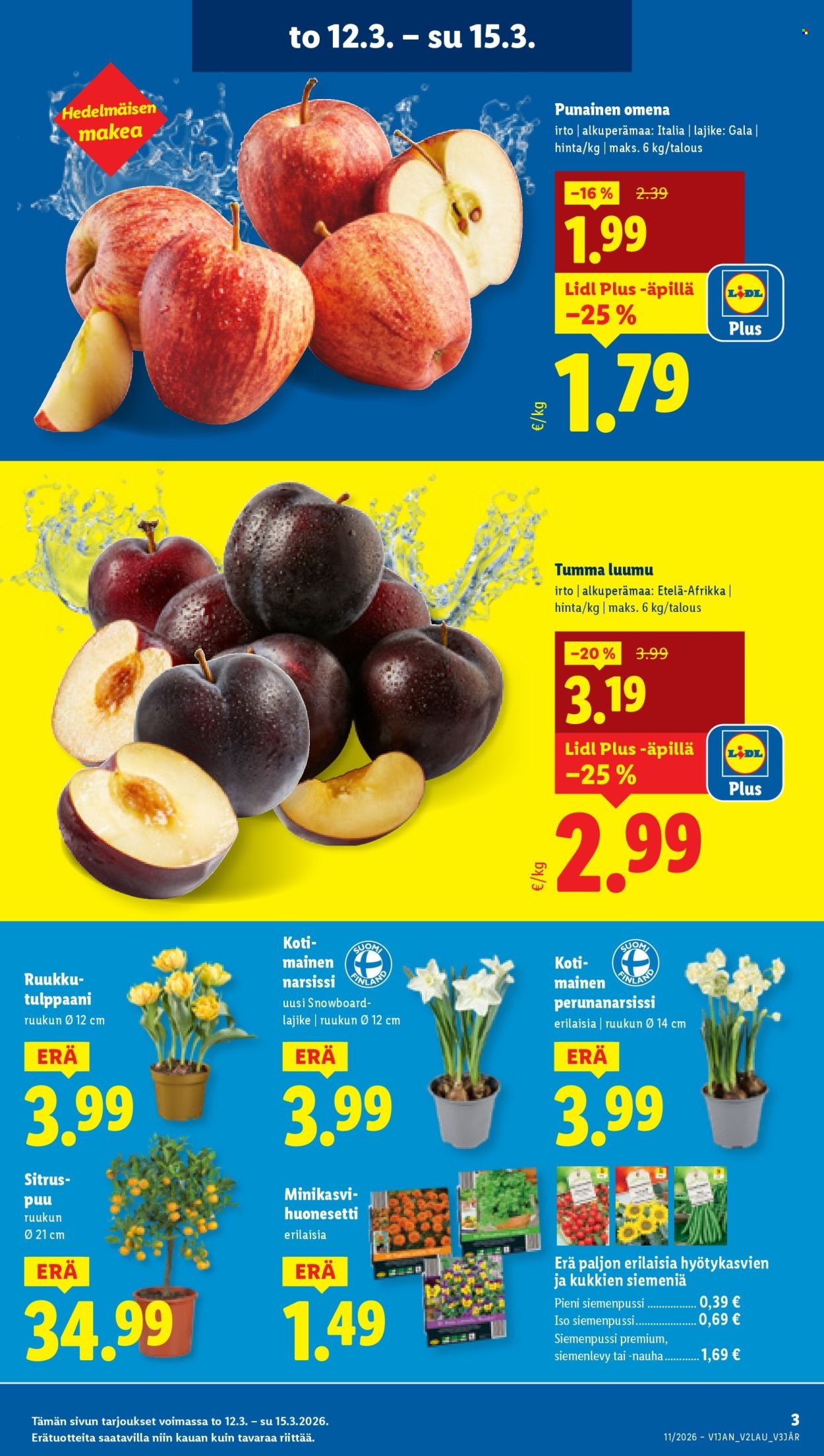 LIDL tarjoukset - Alkaen TO 12.3.2026